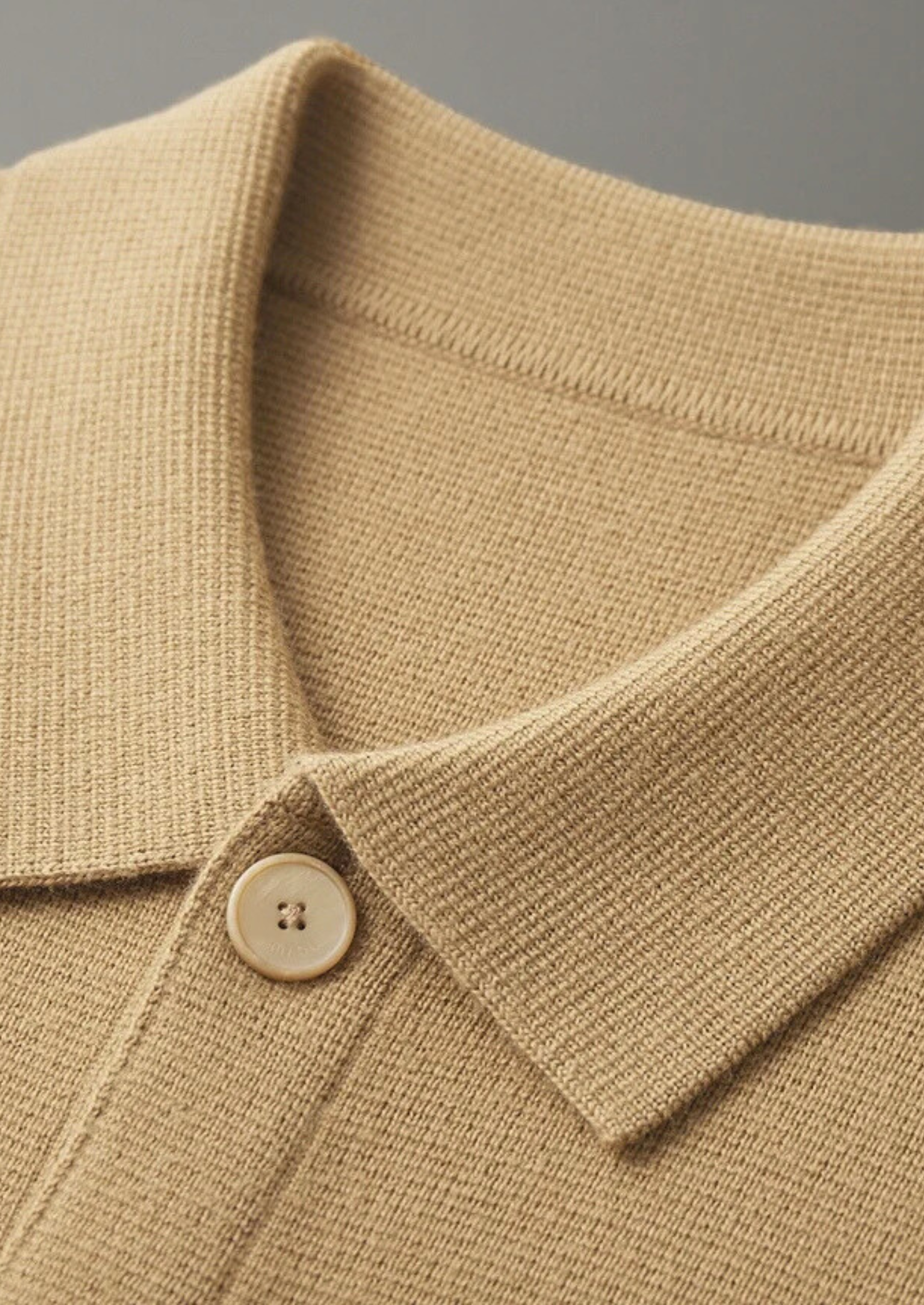 Pure Extra-Fine Merino Wool Button Shirt Jacket