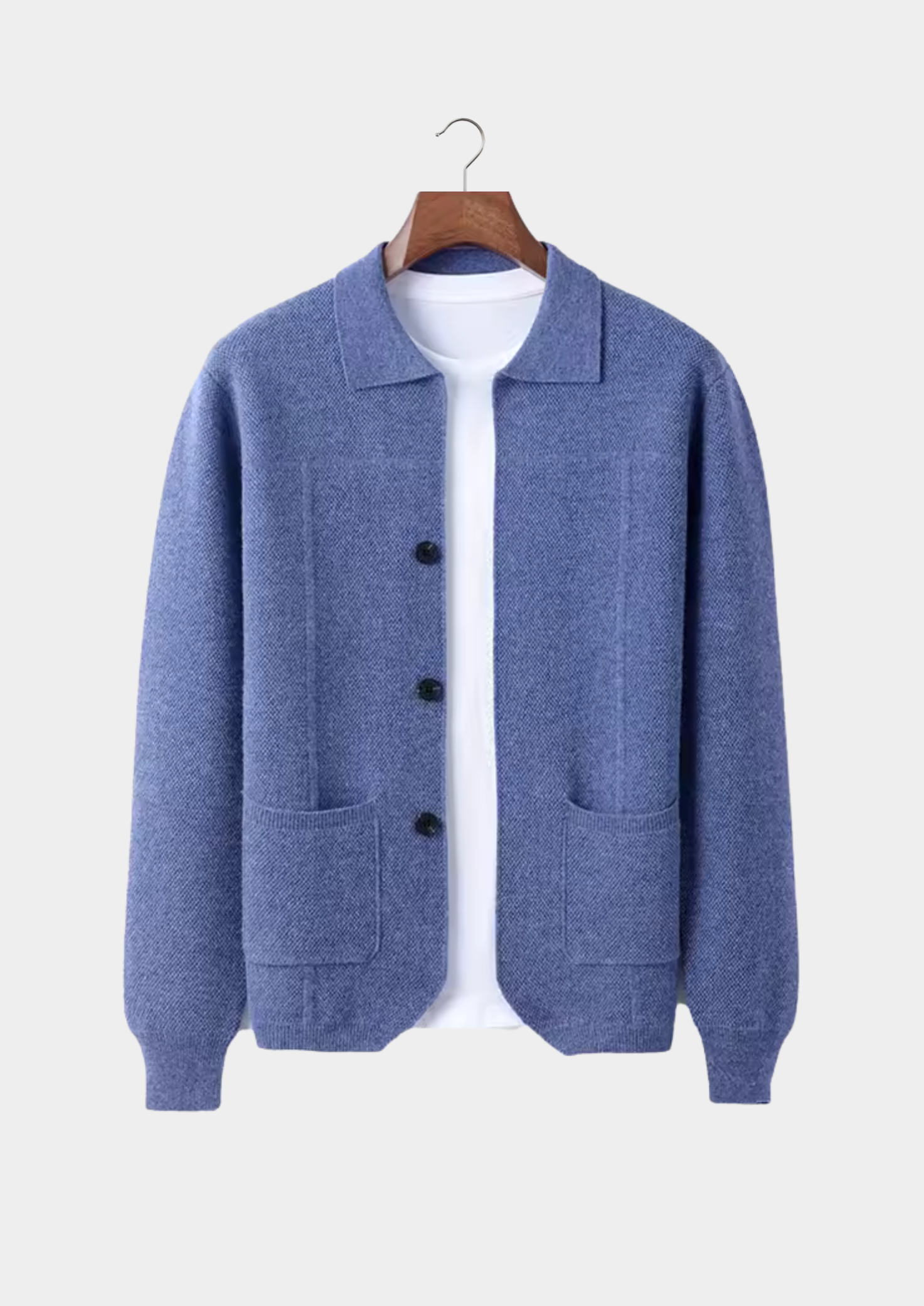 Merino Wool Extra-Fine Button Front Overshirt