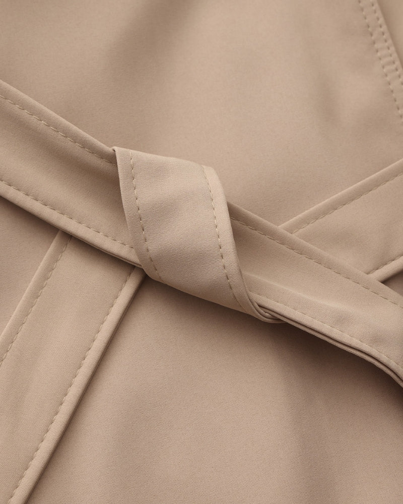 Structured Trench Coat with Lapels Women