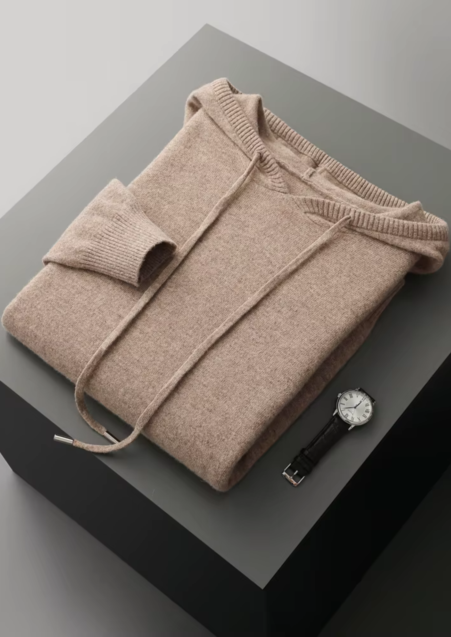 Extra-Fine Merino Wool Hoodie Zip