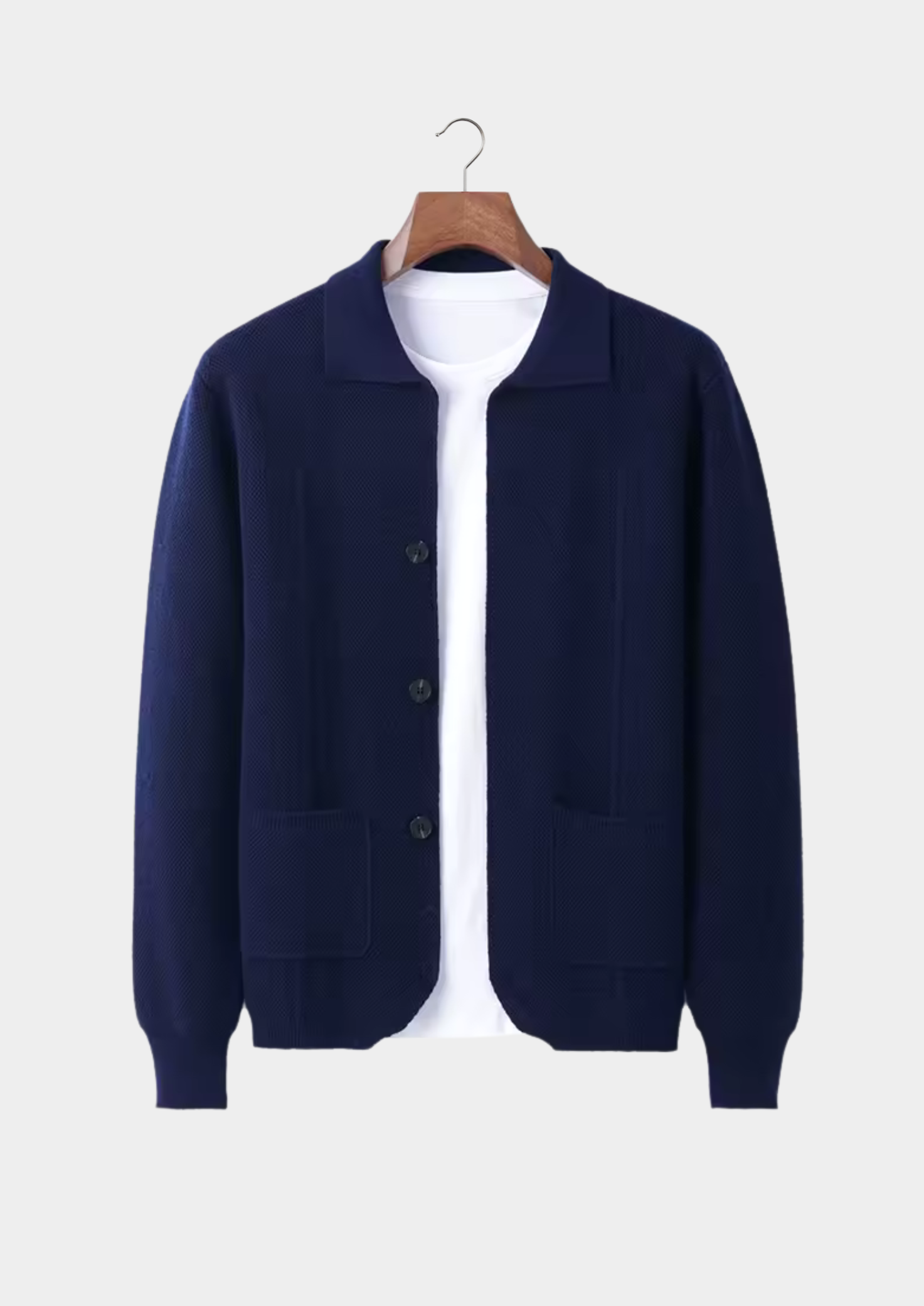 Merino Wool Extra-Fine Button Front Overshirt
