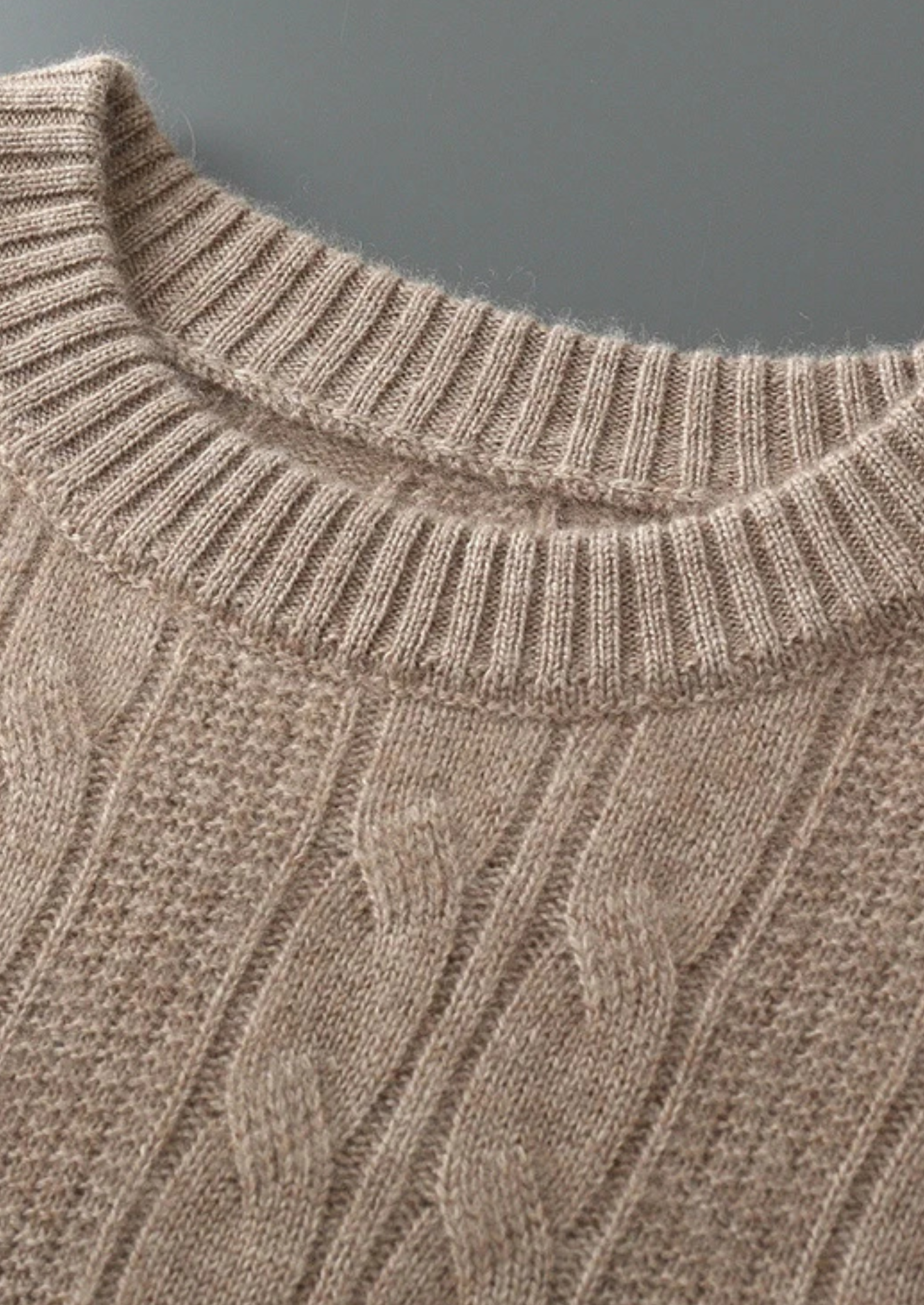 Gable Knit Crewneck Merino Wool Extra-Fine