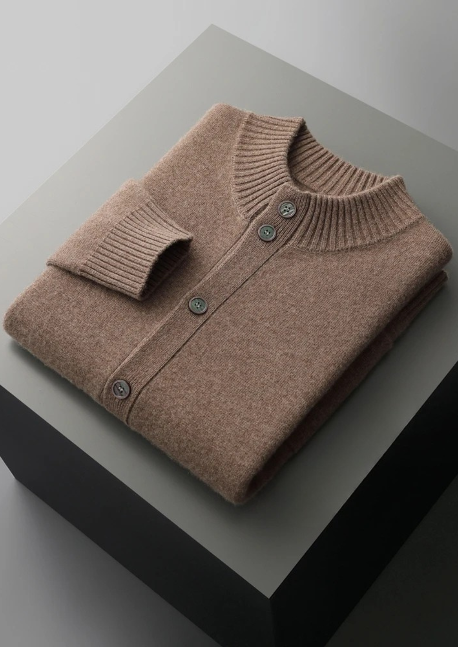 Cashmere Premium Button-Up Cardigan