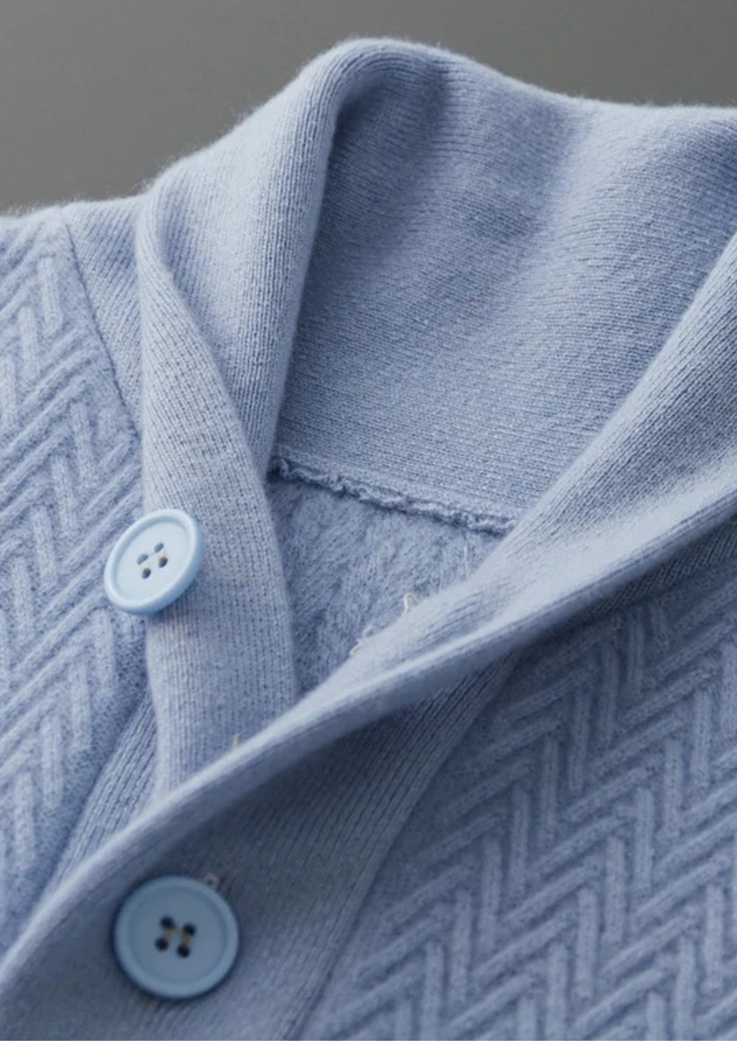 Cashmere Knit Sweater With Zigzag Pattern