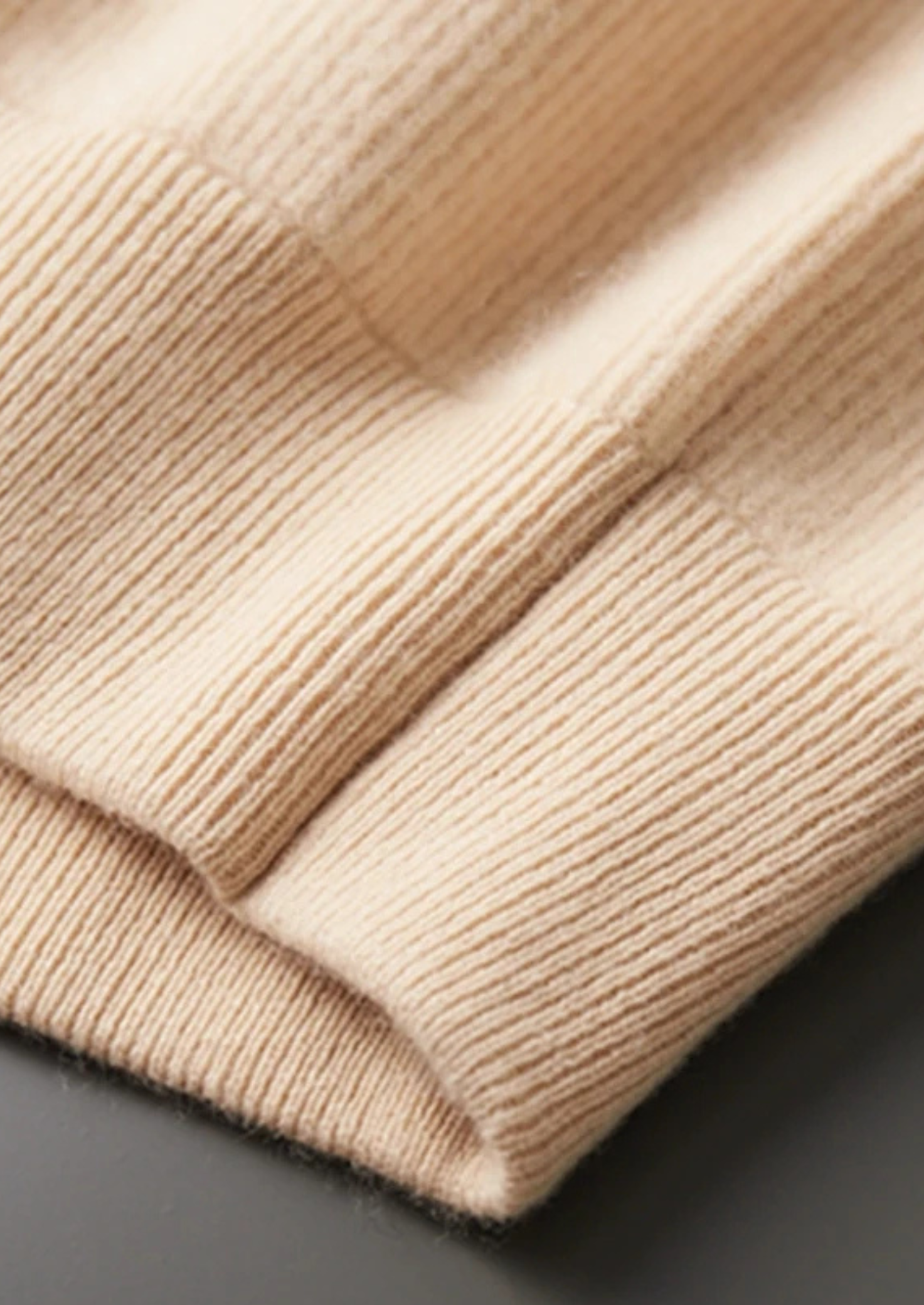 Extra-Fine Merino Wool Ribbed Cardigan With Zip