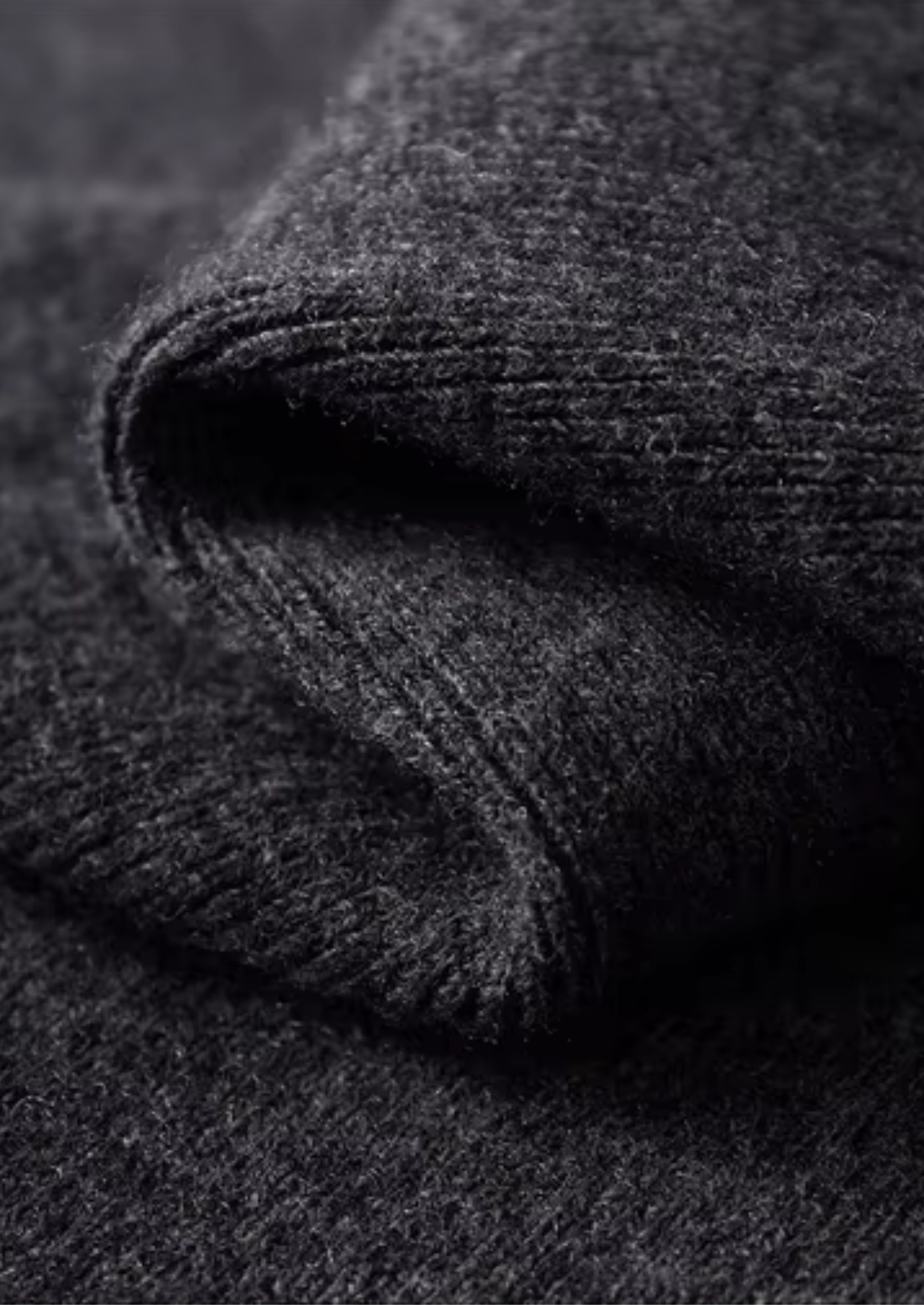 Polo Cardigan in Merino Wool Ribbed Knit