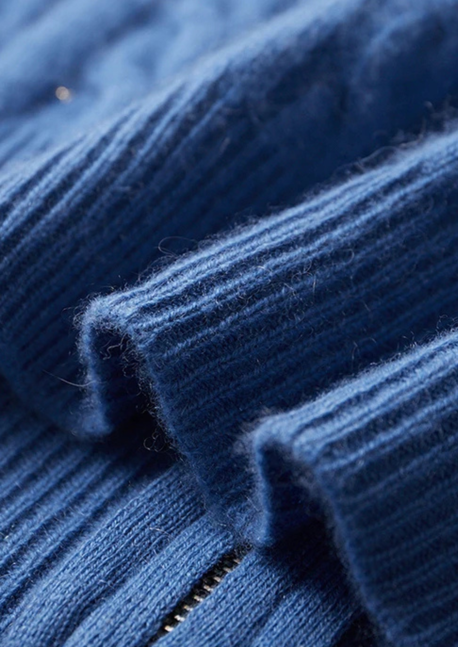 Cable Knit Zip Hoodie Premium Cashmere