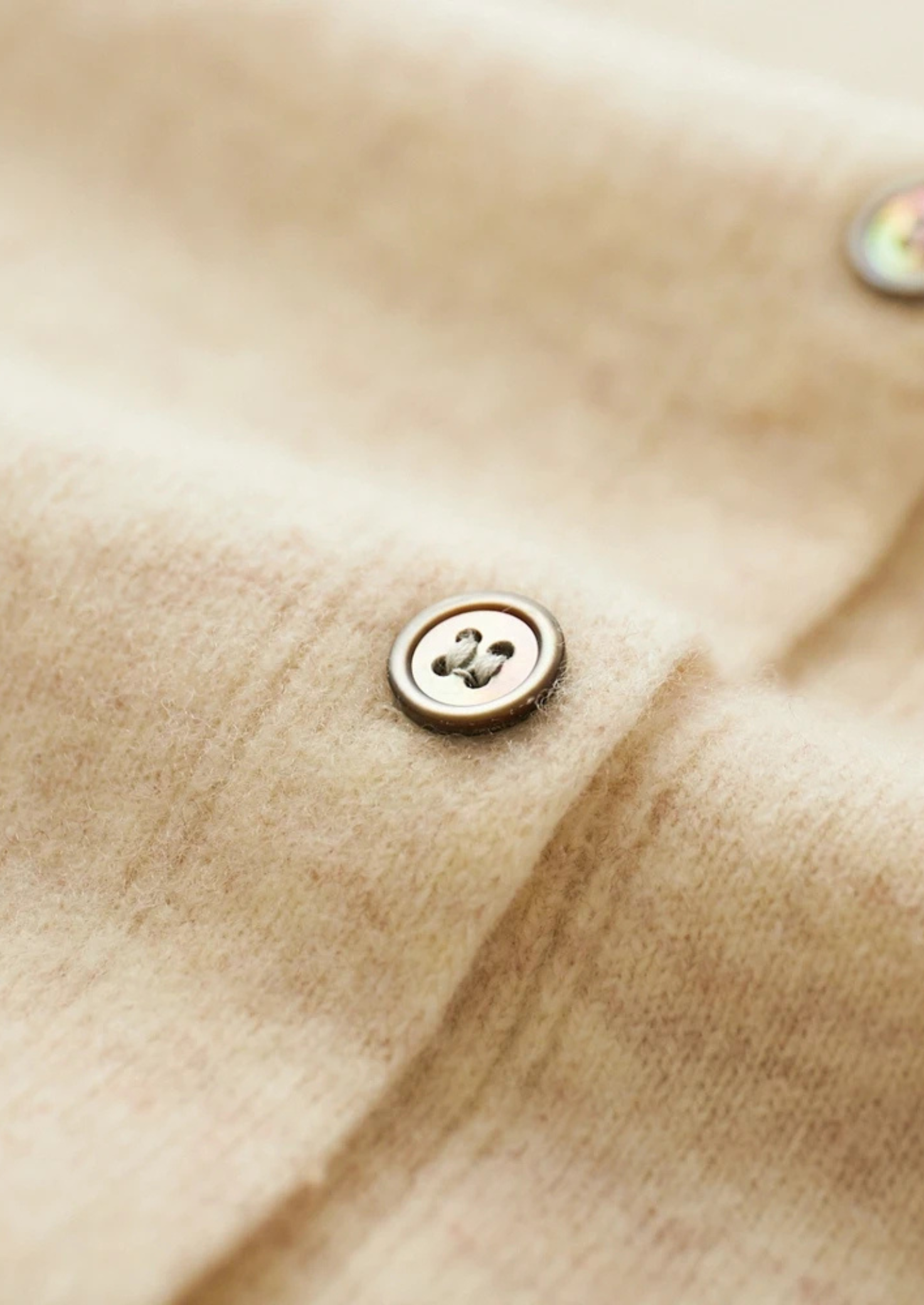 Merino Wool Pure Extra-Fine Polo Style Cardigan
