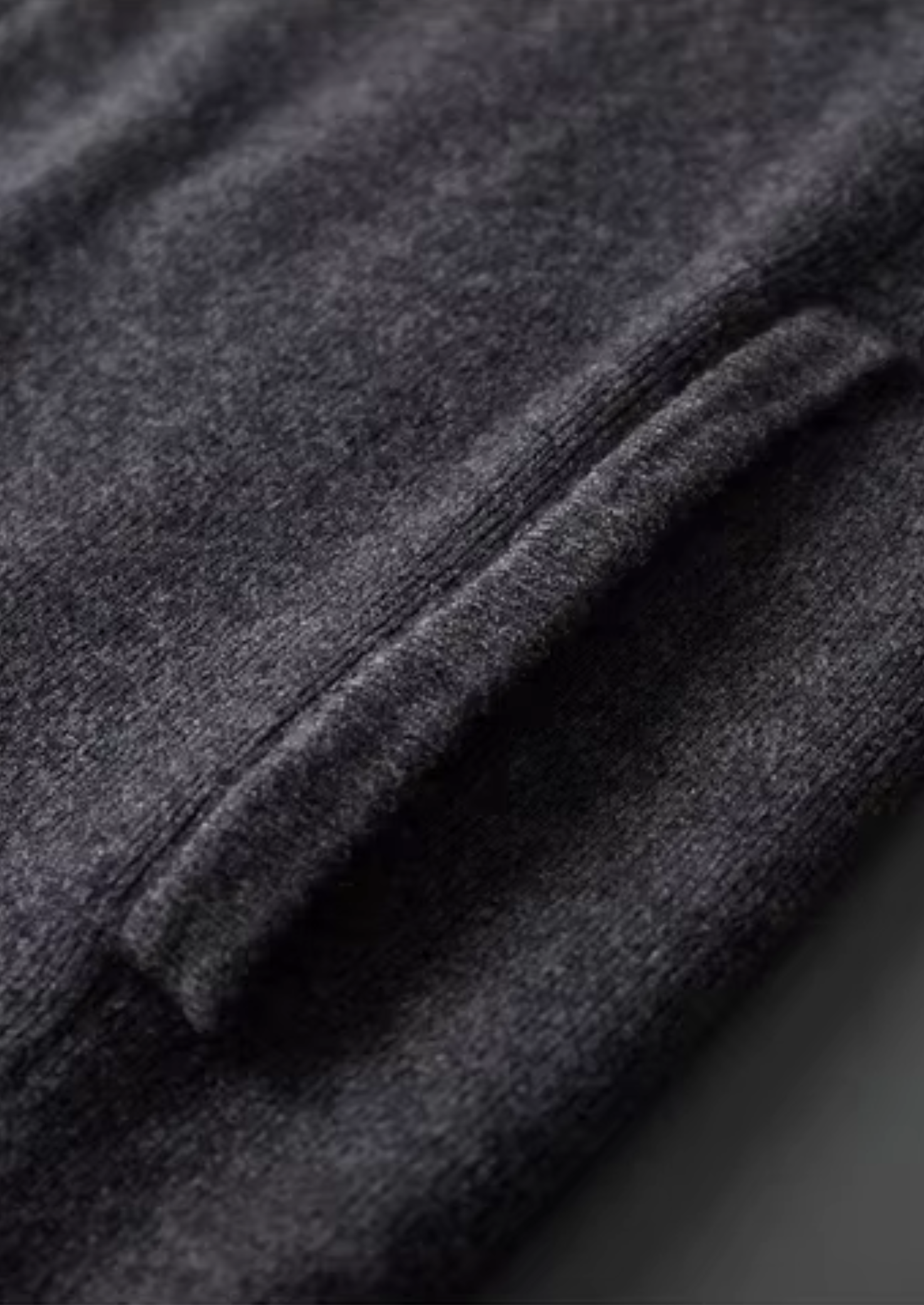Polo Cardigan in Merino Wool Ribbed Knit