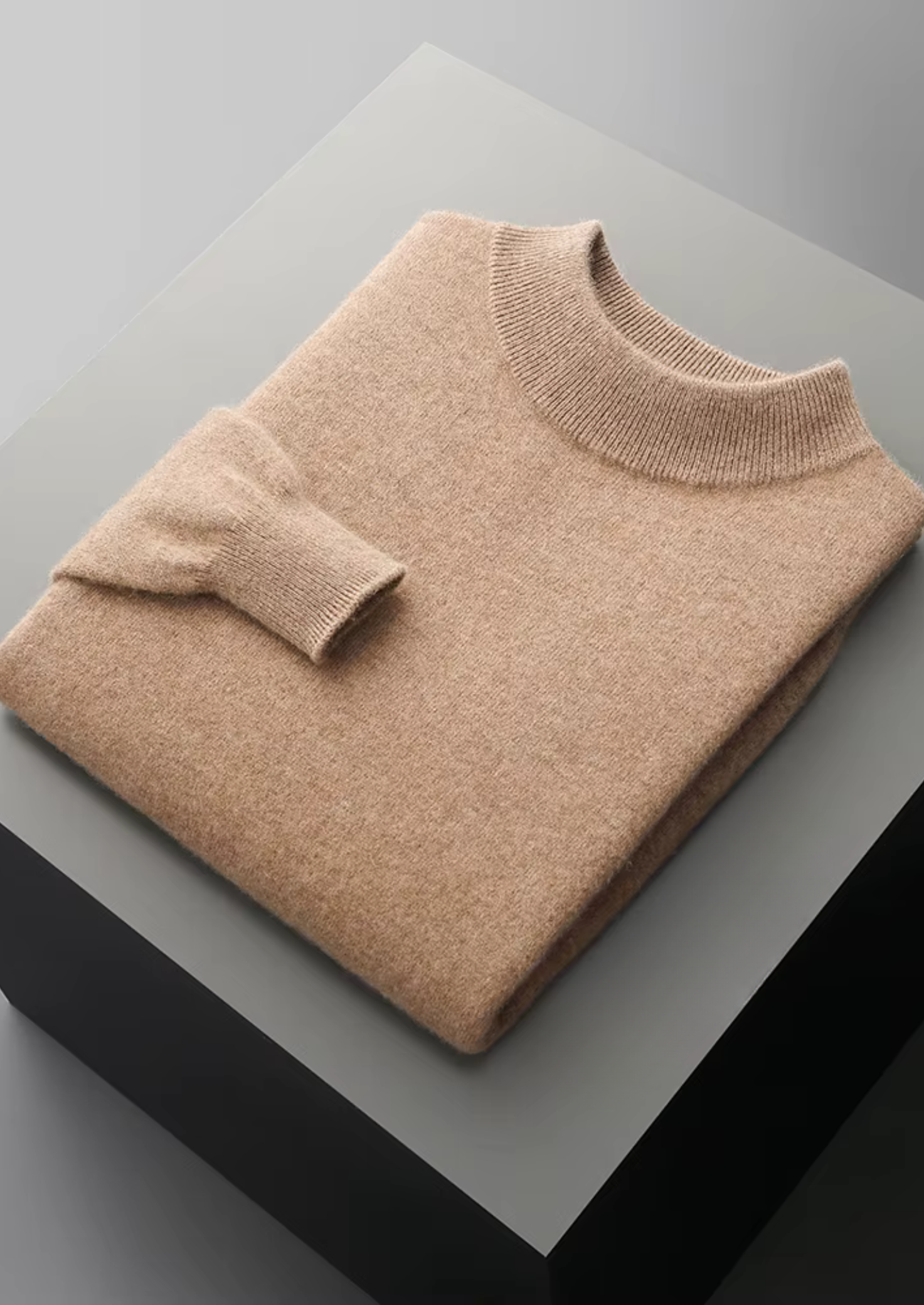Classic Mockneck Sweater Merino Wool Extra-Fine