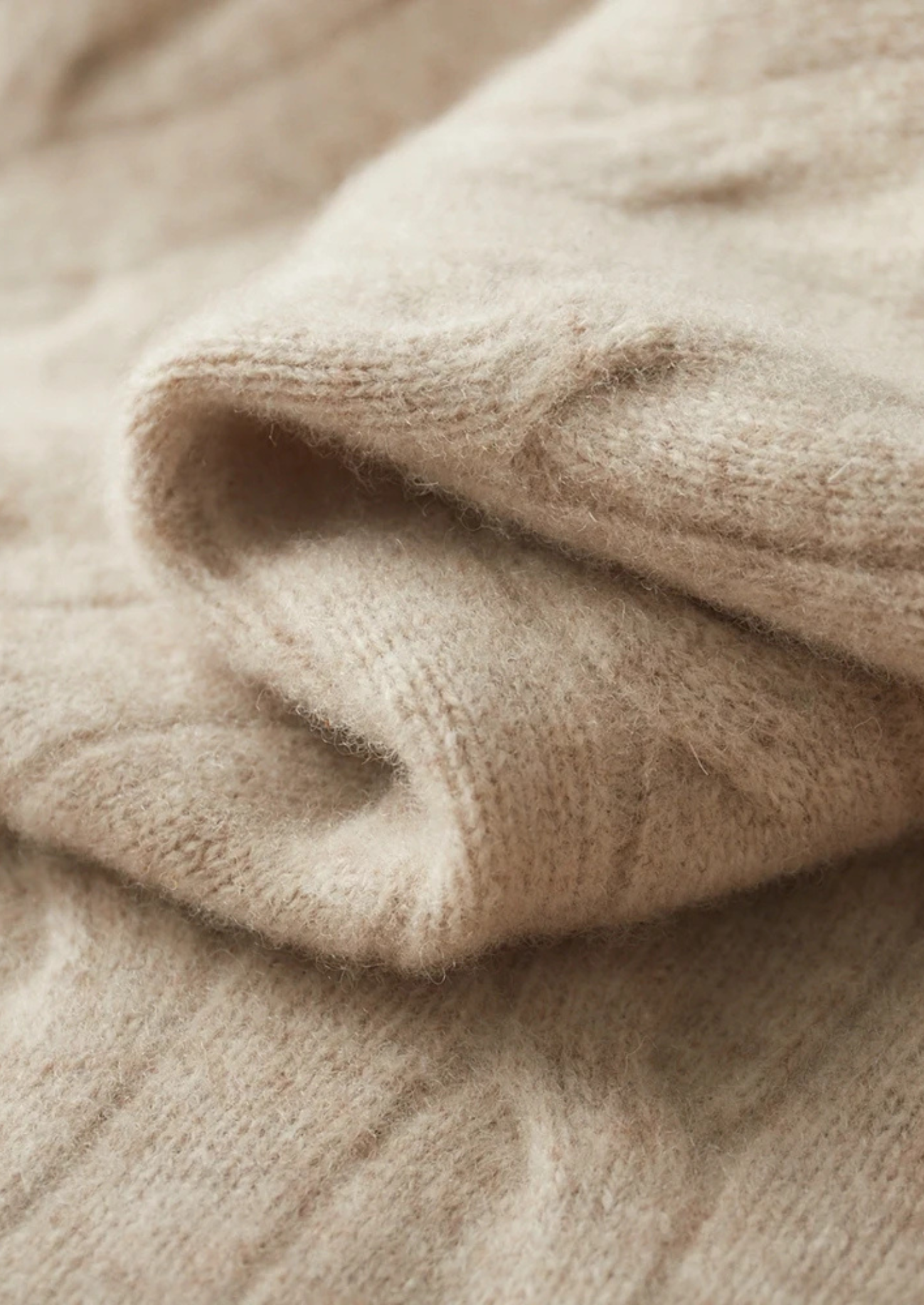 Half Zip Cable Sweater in Merino Wool Extra-Fine