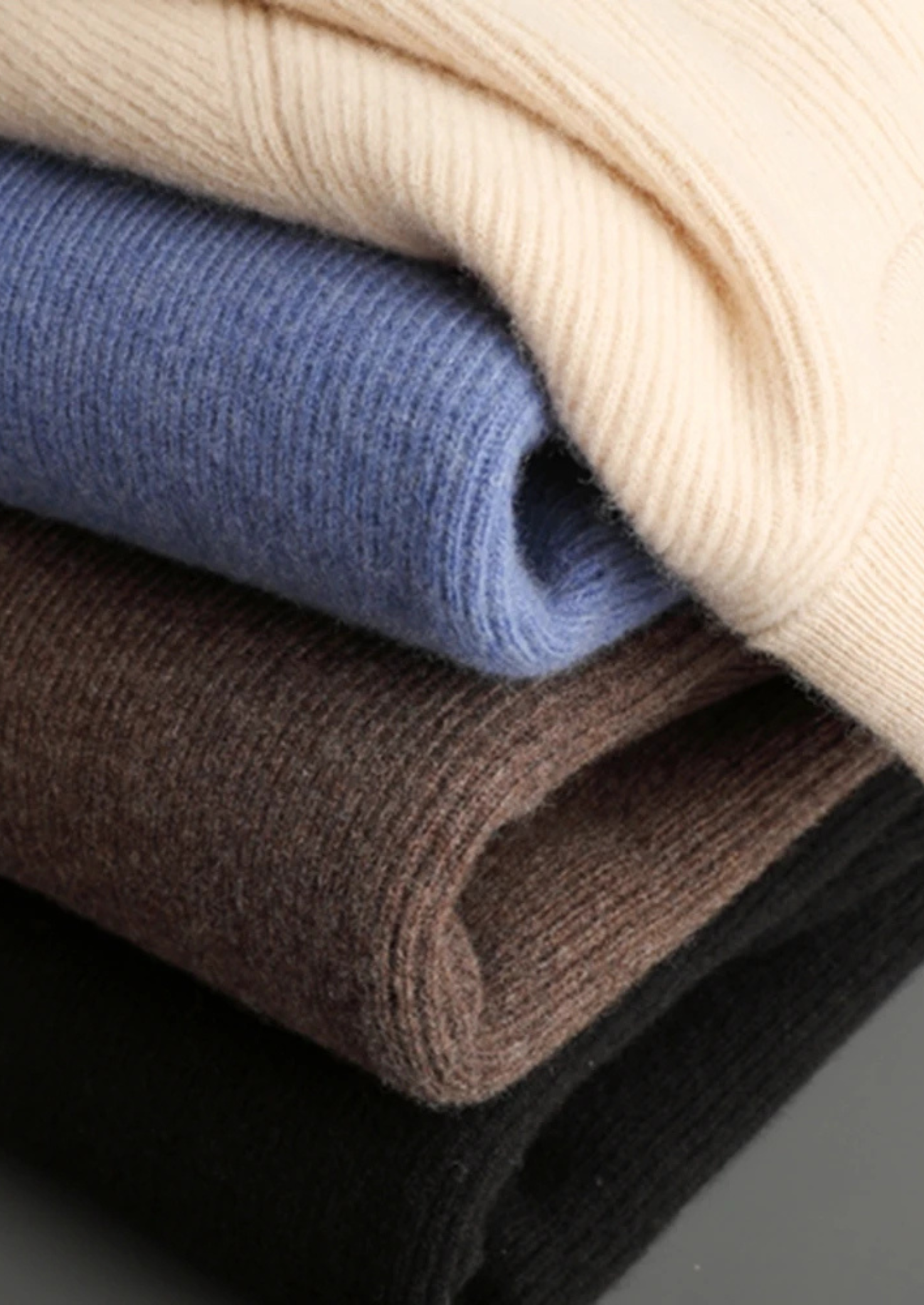 Extra-Fine Merino Wool Ribbed Cardigan With Zip