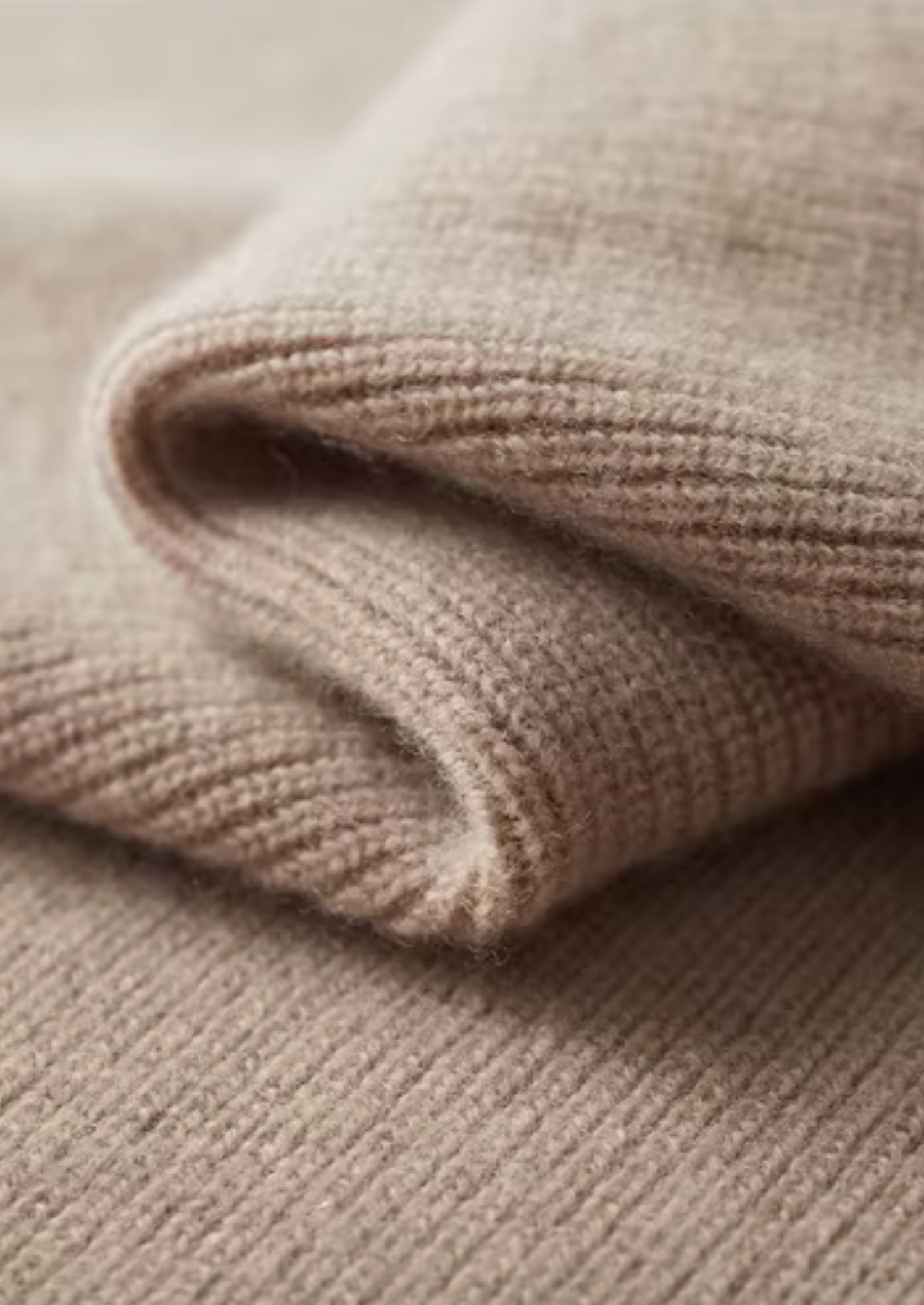 Two-Tone Zip Polo Sweater in Merino Wool Extra-Fine