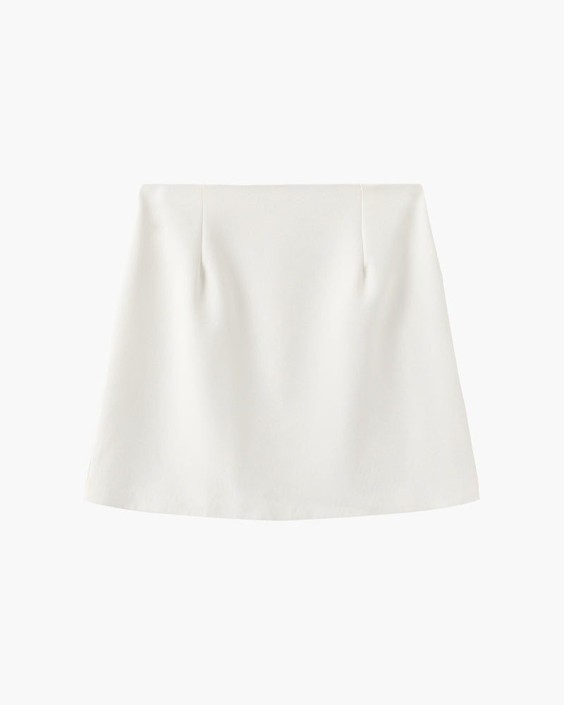Sleeveless Blazer & Mini Skirt Set Women
