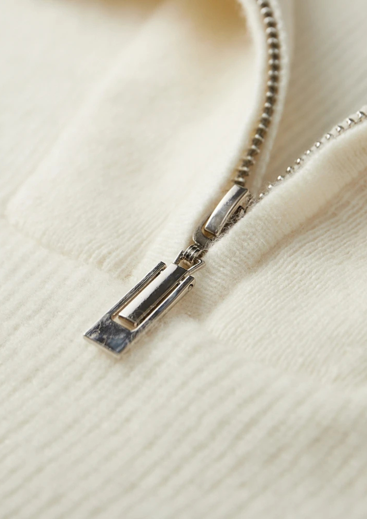 Premium Cashmere Half Zip Sweater Style