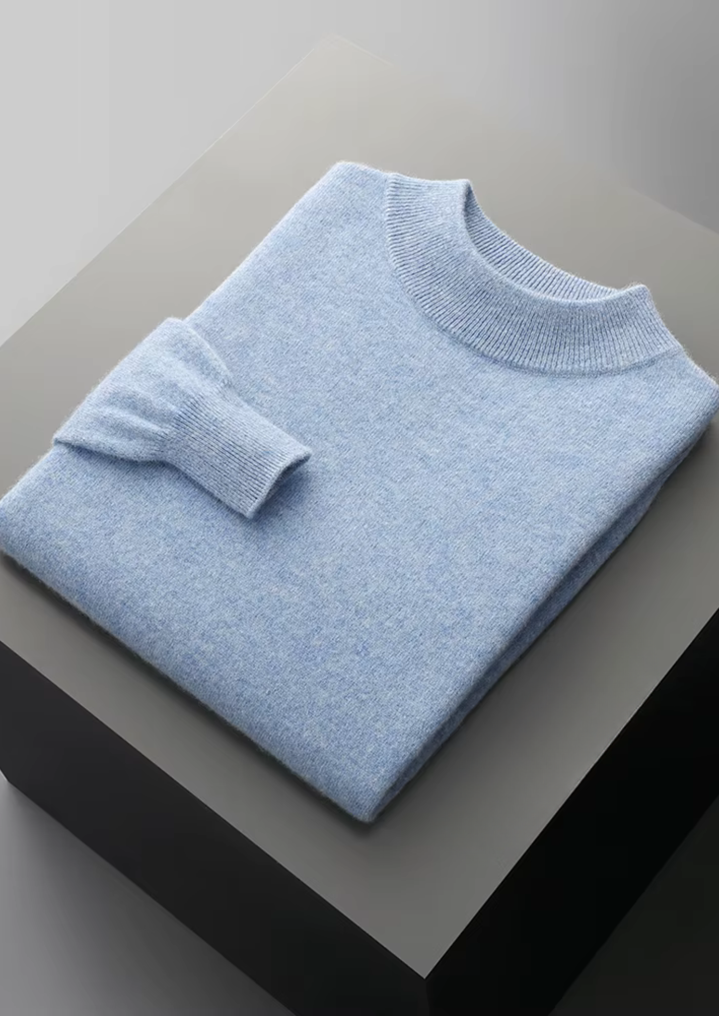 Classic Mockneck Sweater Merino Wool Extra-Fine