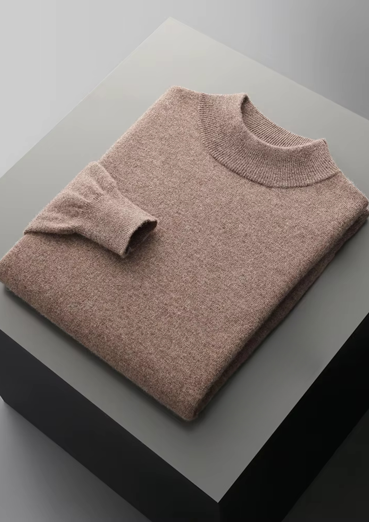 Classic Mockneck Sweater Merino Wool Extra-Fine