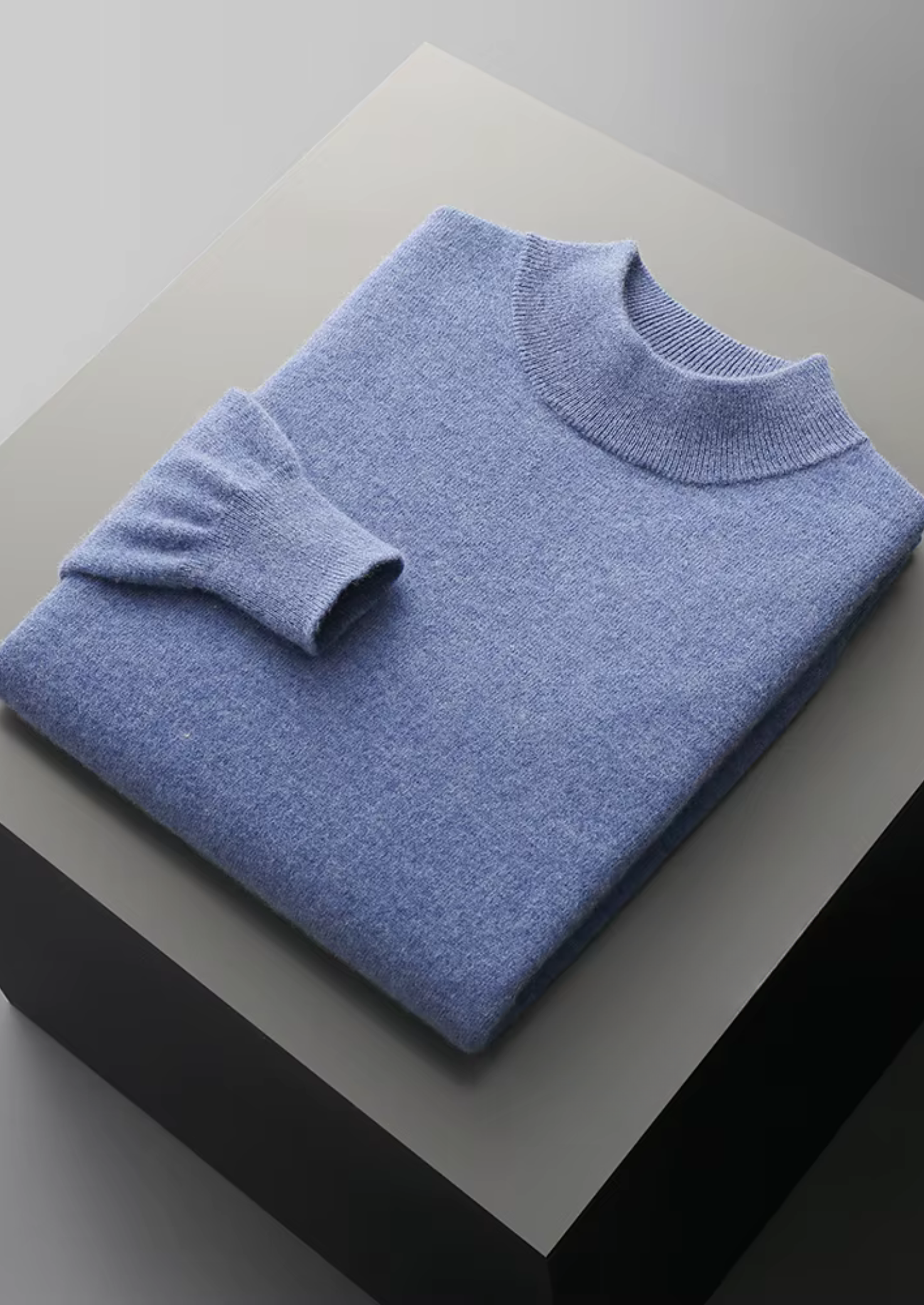 Classic Mockneck Sweater Merino Wool Extra-Fine