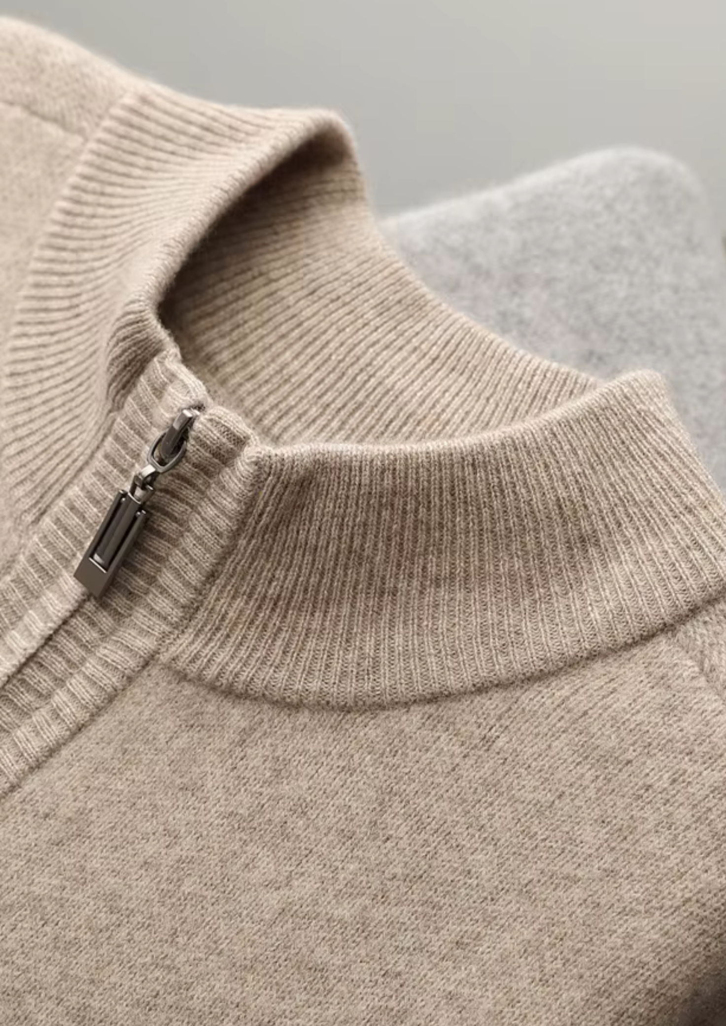 Premium Cashmere Half Zip Set