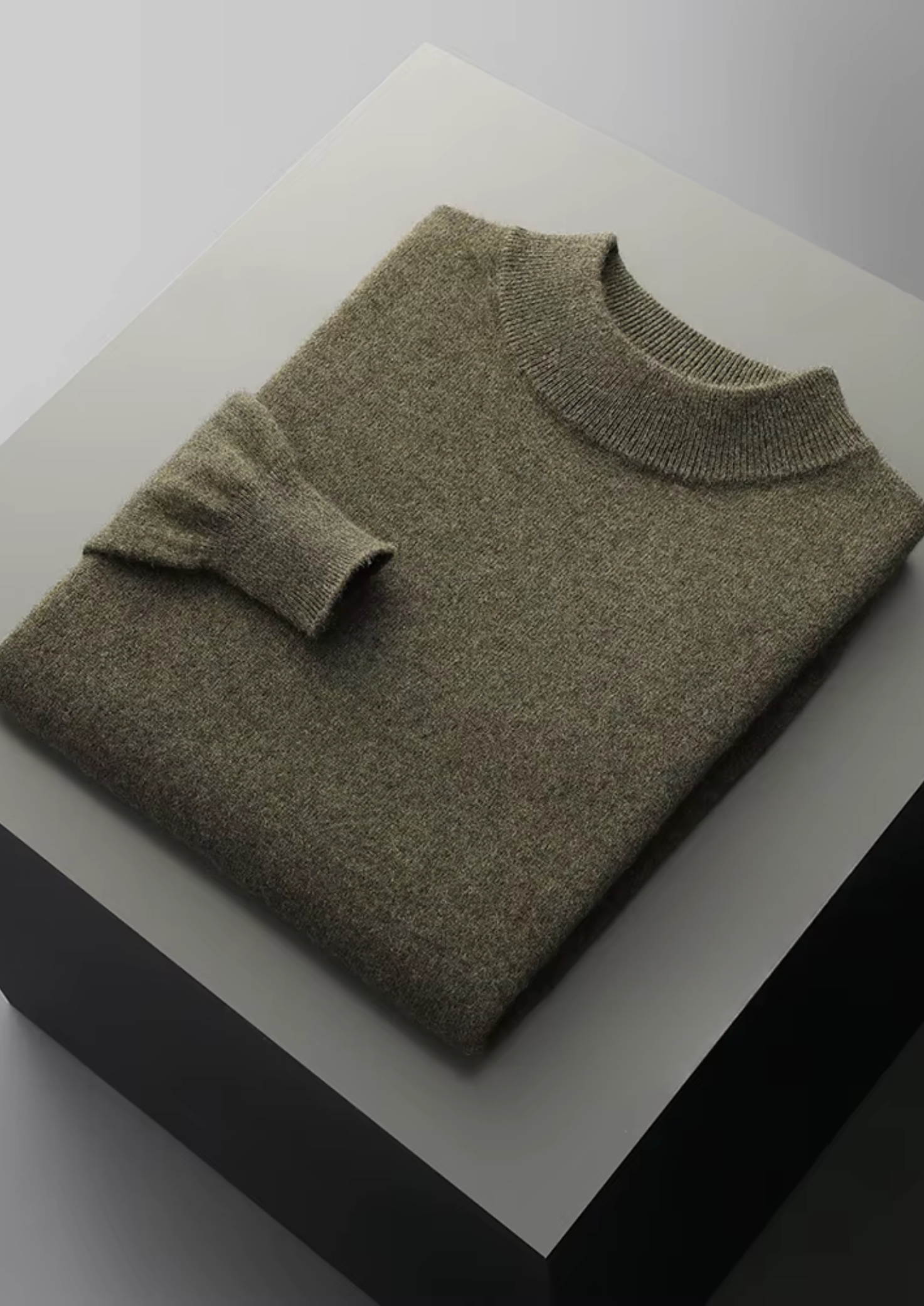 Classic Mockneck Sweater Merino Wool Extra-Fine