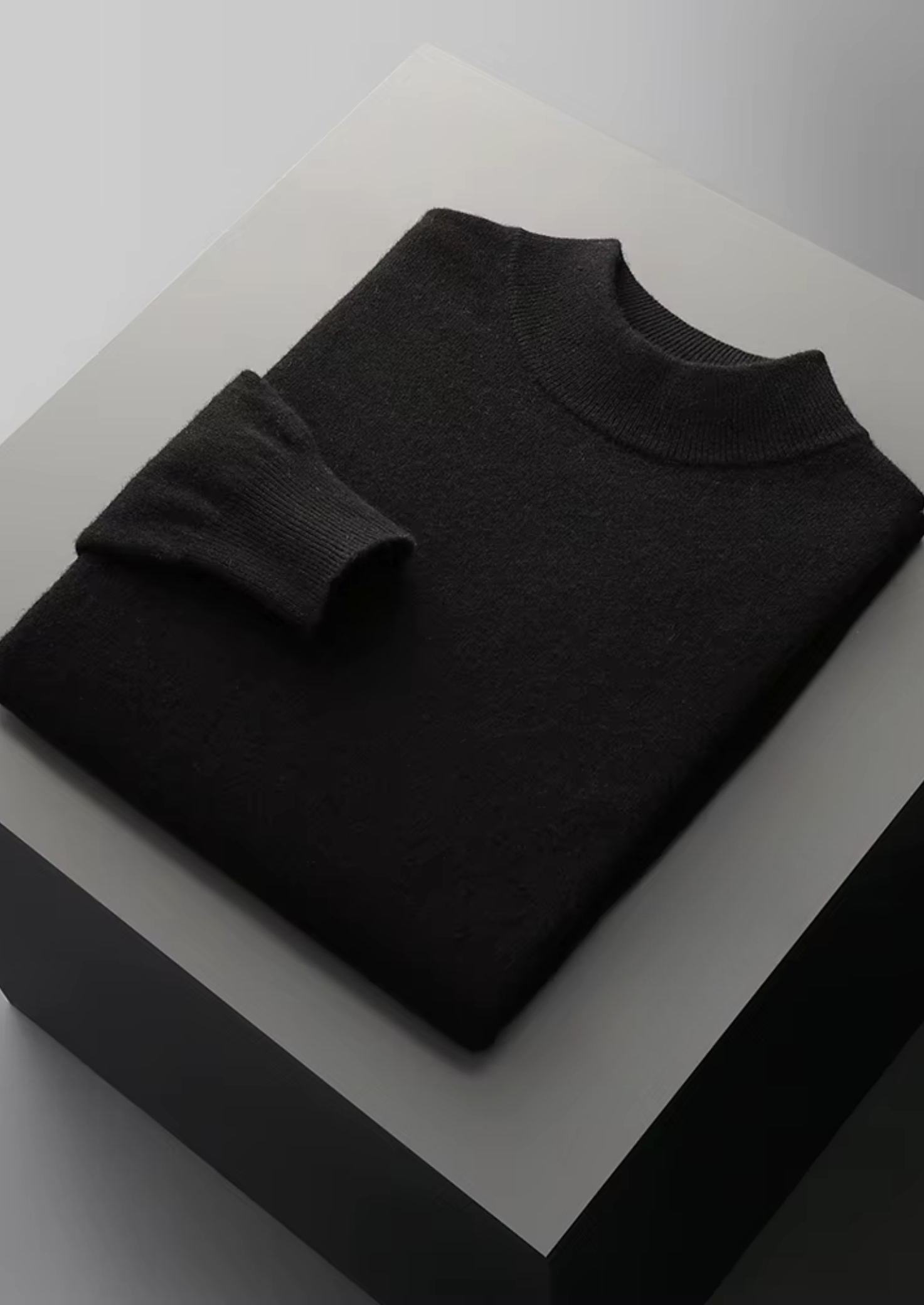 Classic Mockneck Sweater Merino Wool Extra-Fine