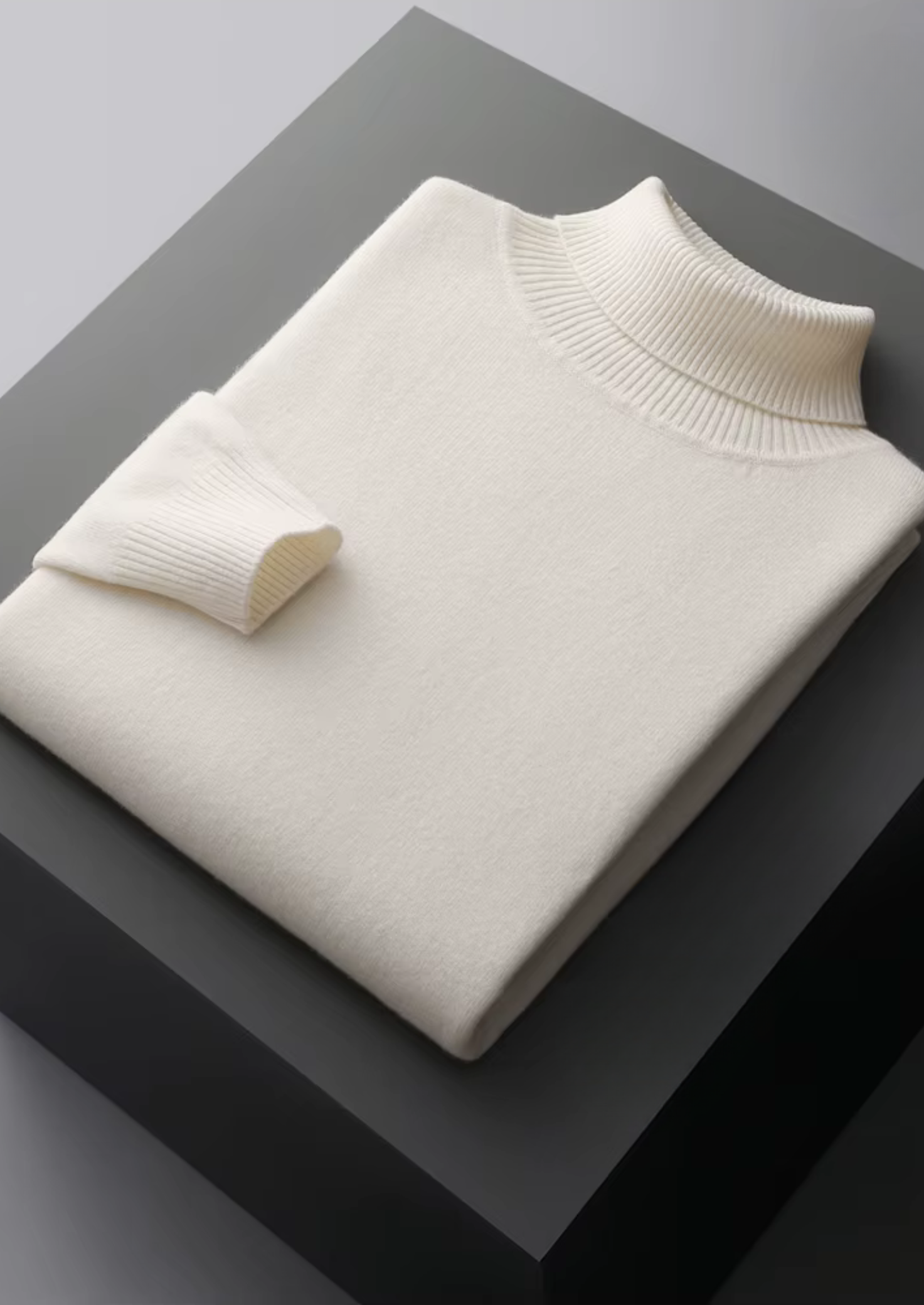 Classic Rollneck Sweater Merino Wool Extra-Fine
