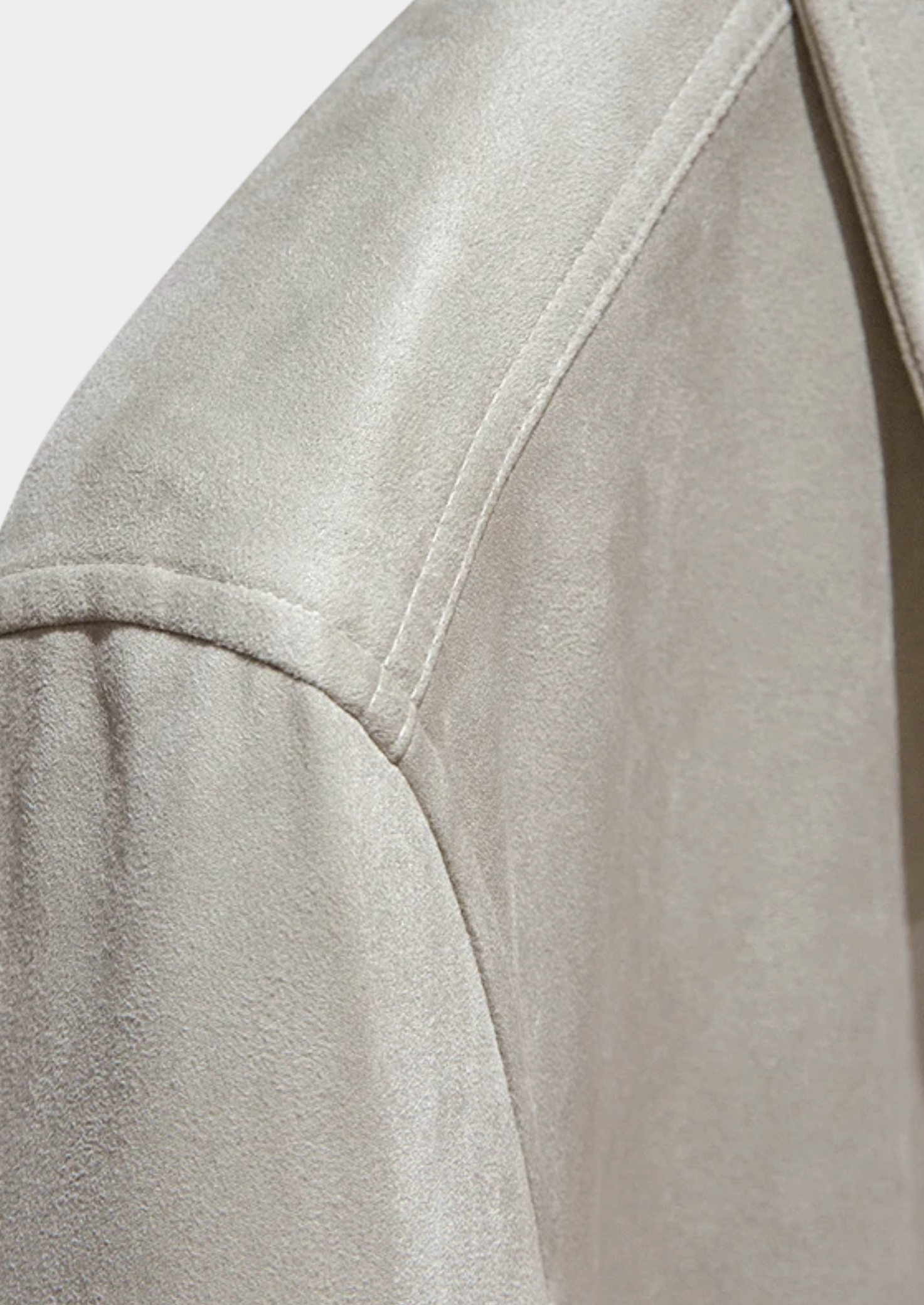 Suede Zip-Up Bomber Jacket