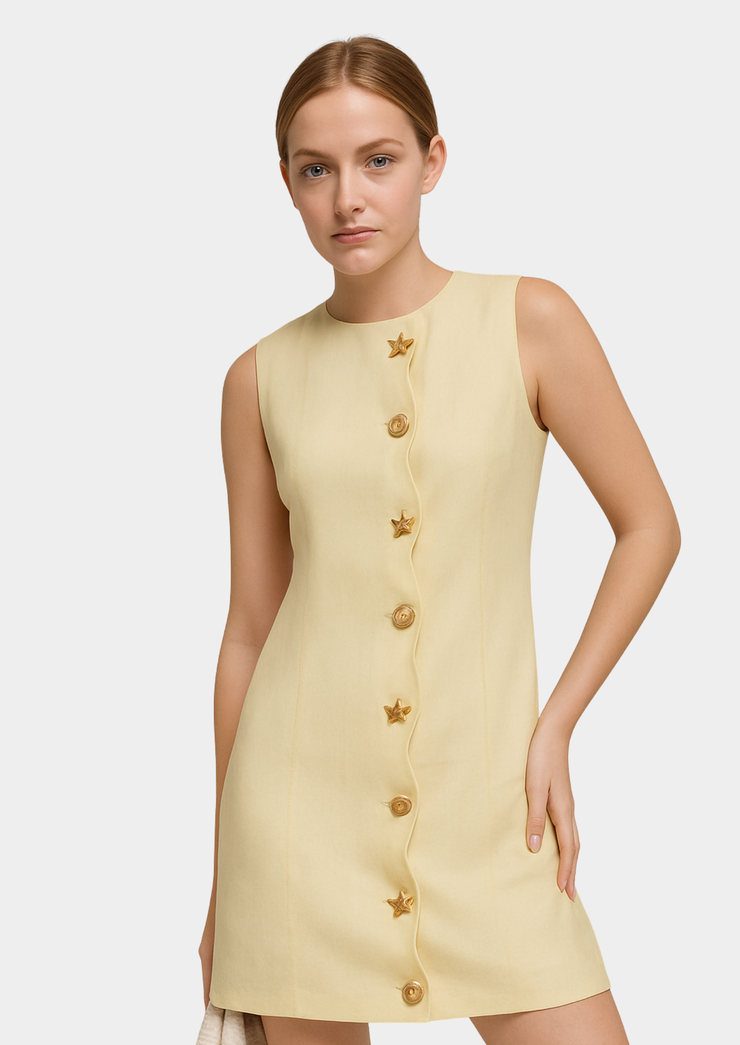 Sleeveless Mini Dress with Sculpted Detail Women