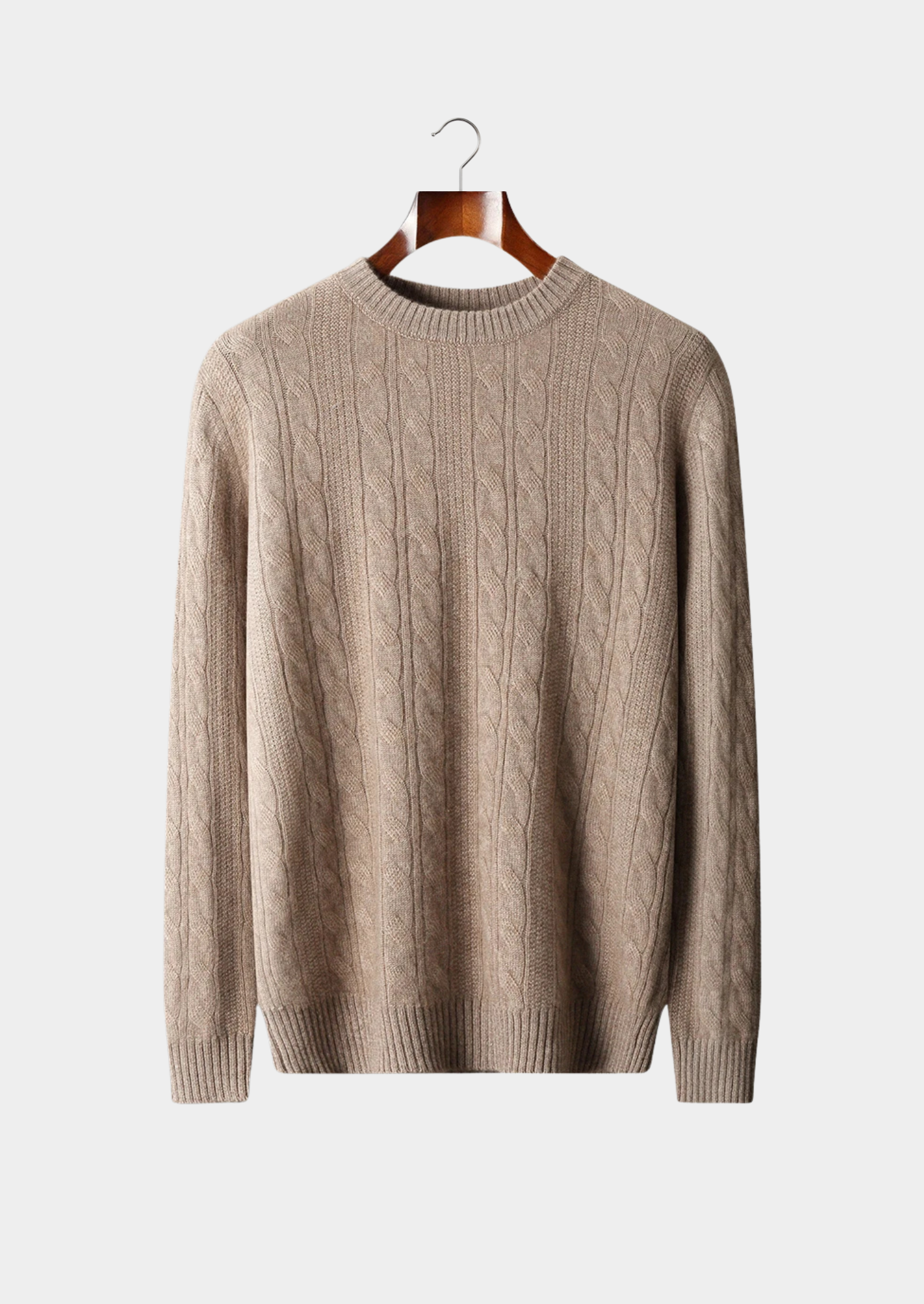 Gable Knit Crewneck Merino Wool Extra-Fine