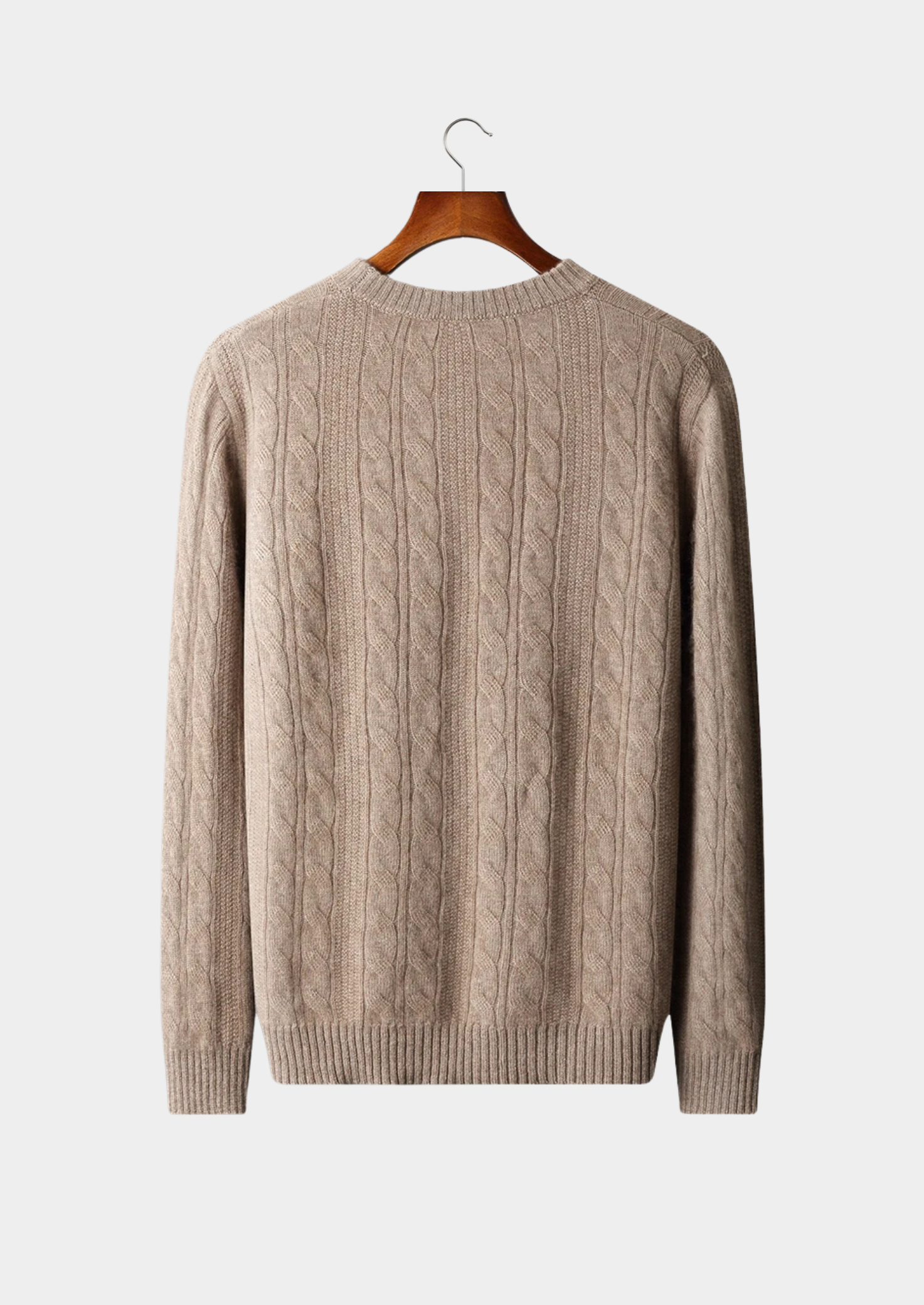 Gable Knit Crewneck Merino Wool Extra-Fine