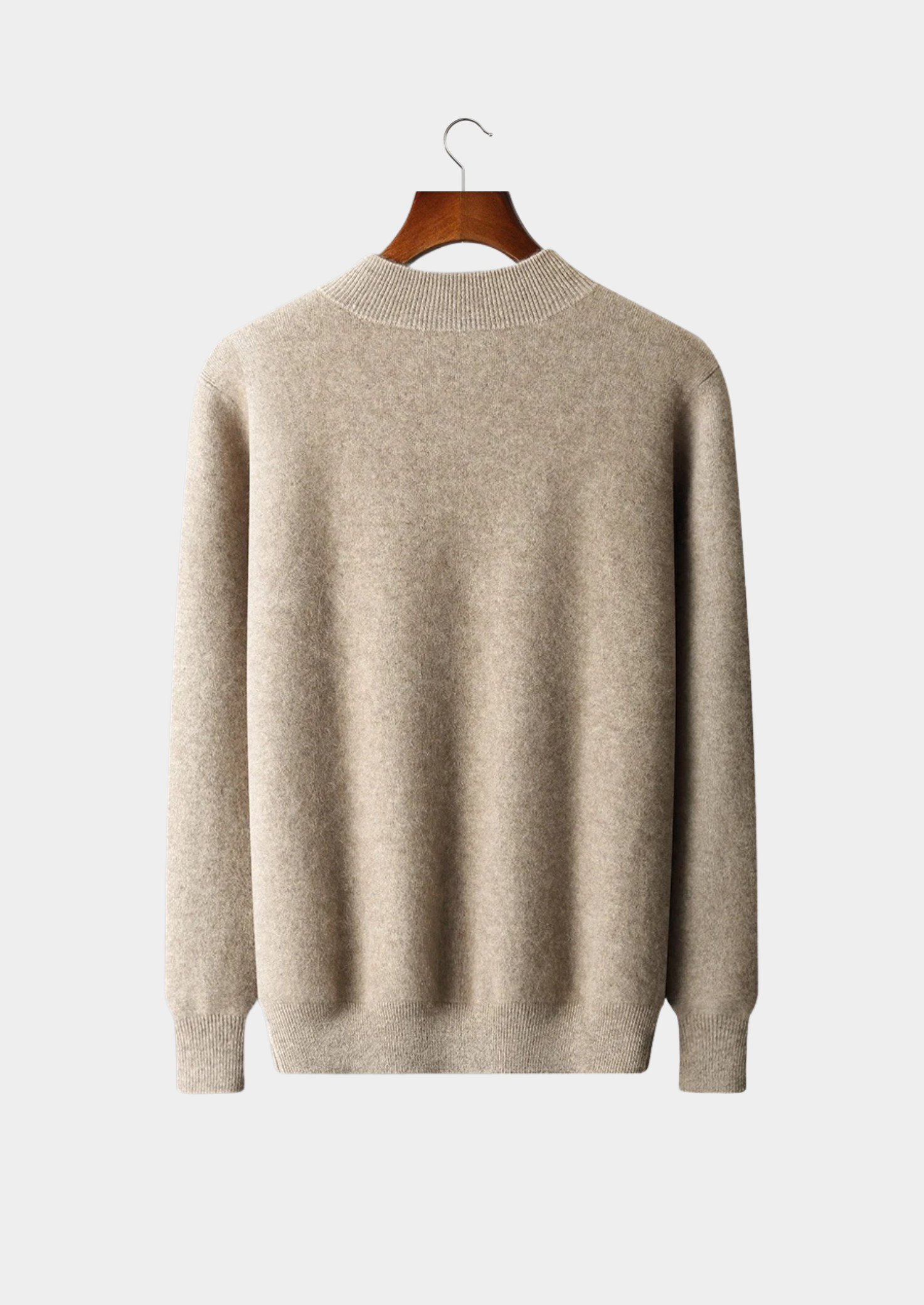 Premium Cashmere Double Tone Zip Cardigan