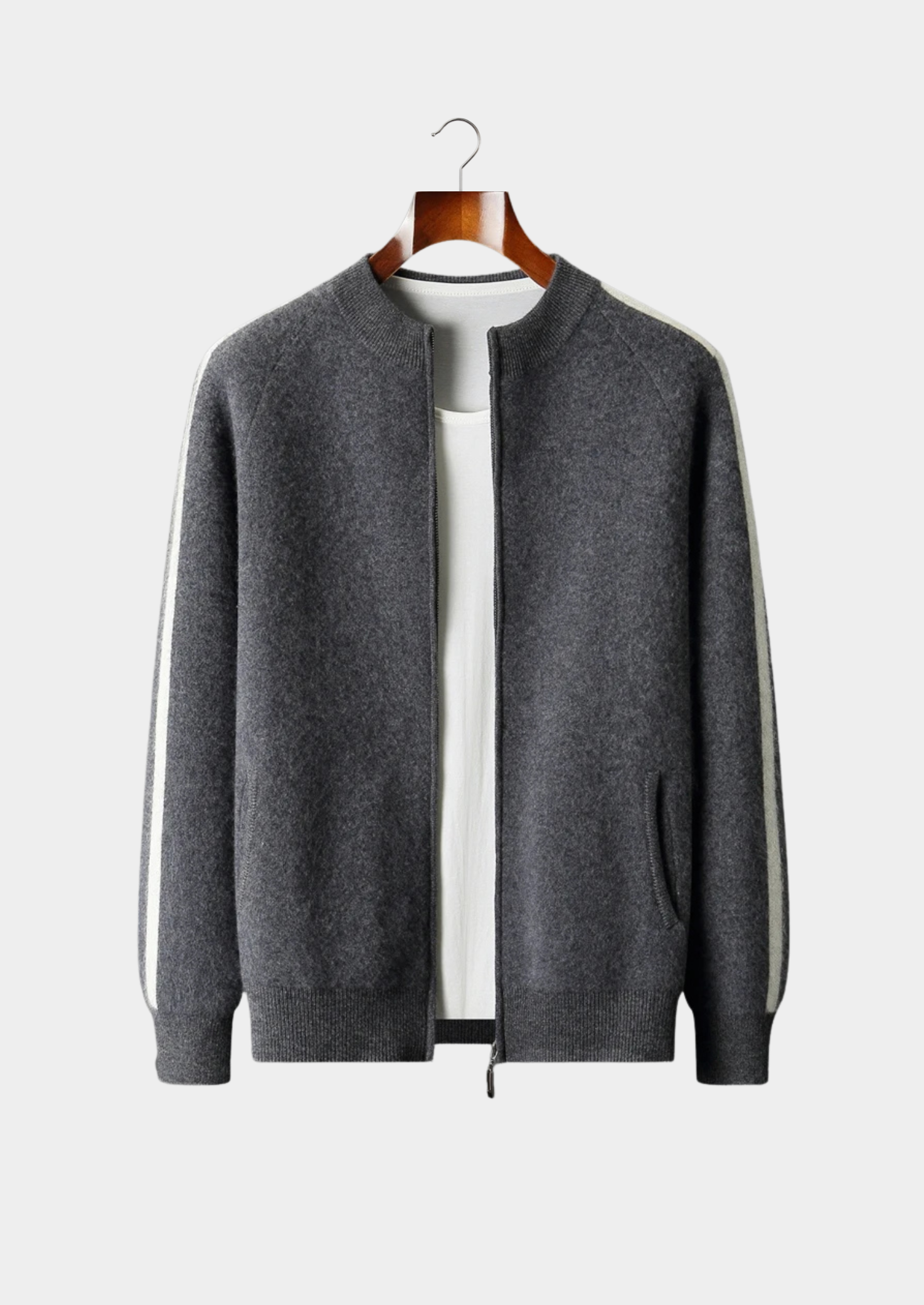 Merino Wool Striped Crewneck Sweater Extra-Fine