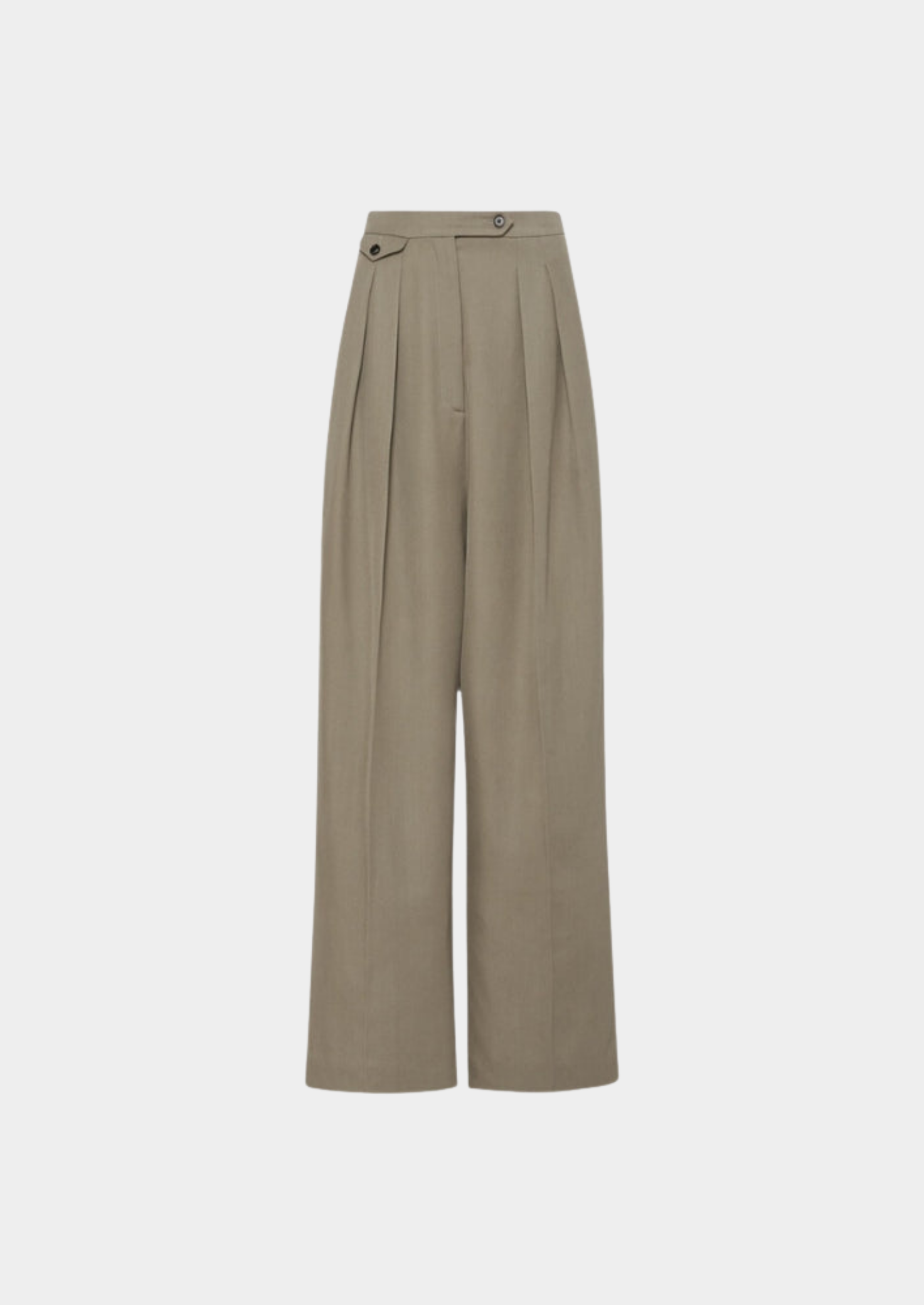 Tailored Straight Wide-Leg Trousers Women