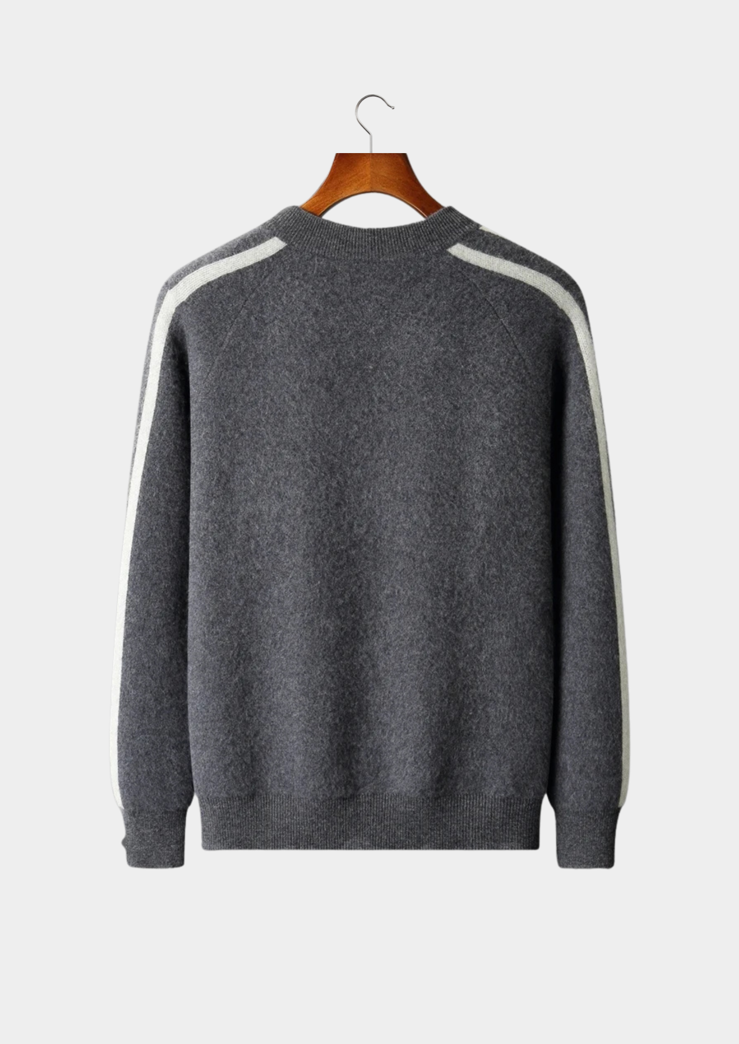 Merino Wool Striped Crewneck Sweater Extra-Fine