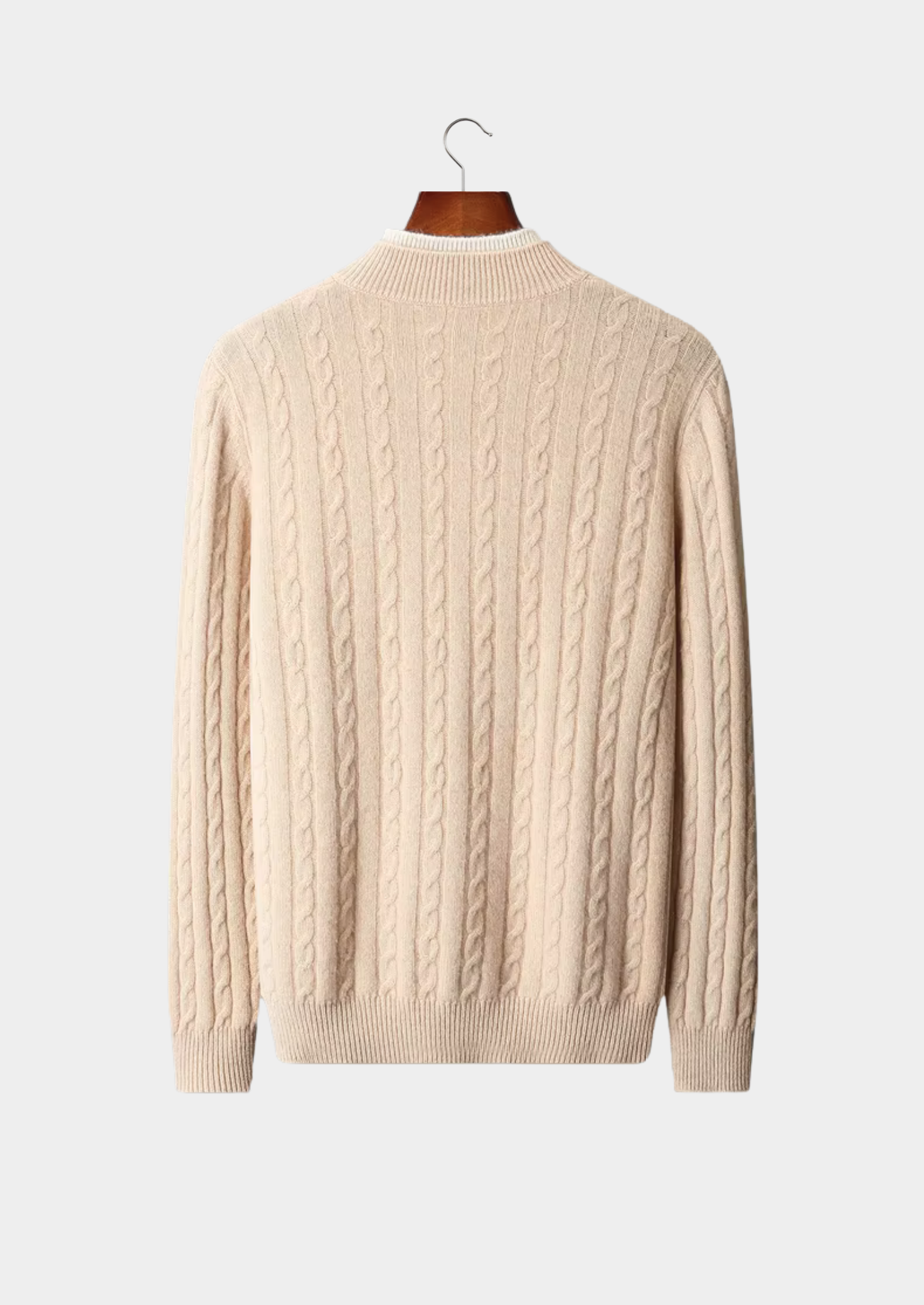 Henley Sweater in Merino Wool Classic Knit