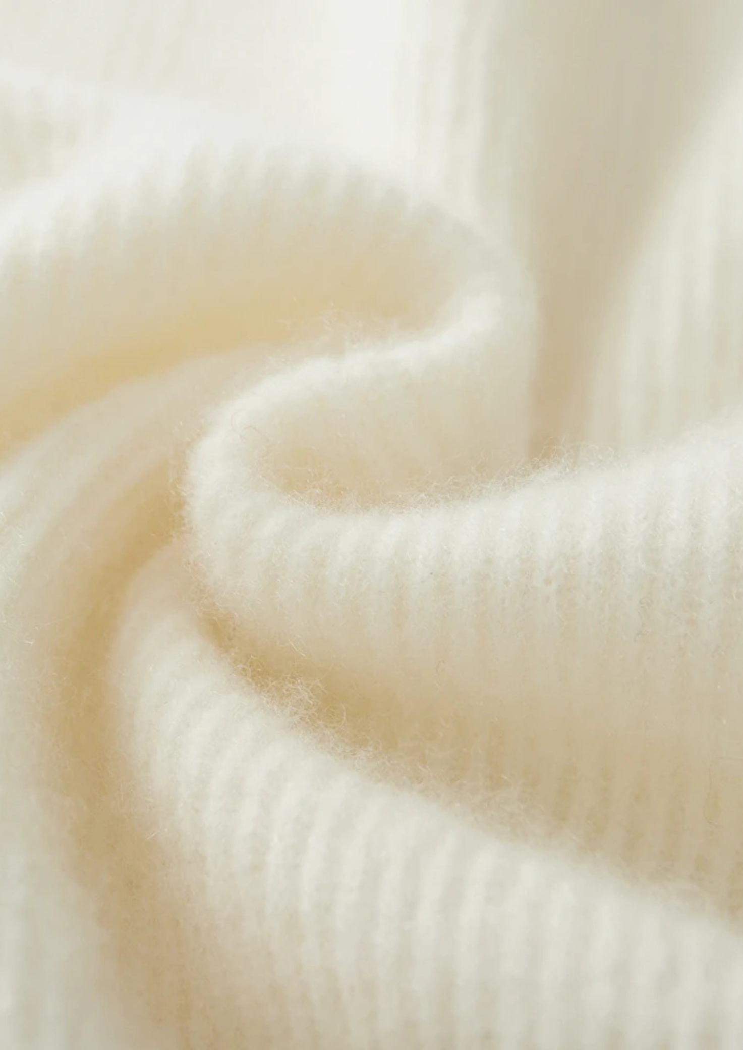 Merino Wool Extra-Fine Zip Cardigan Ribbed