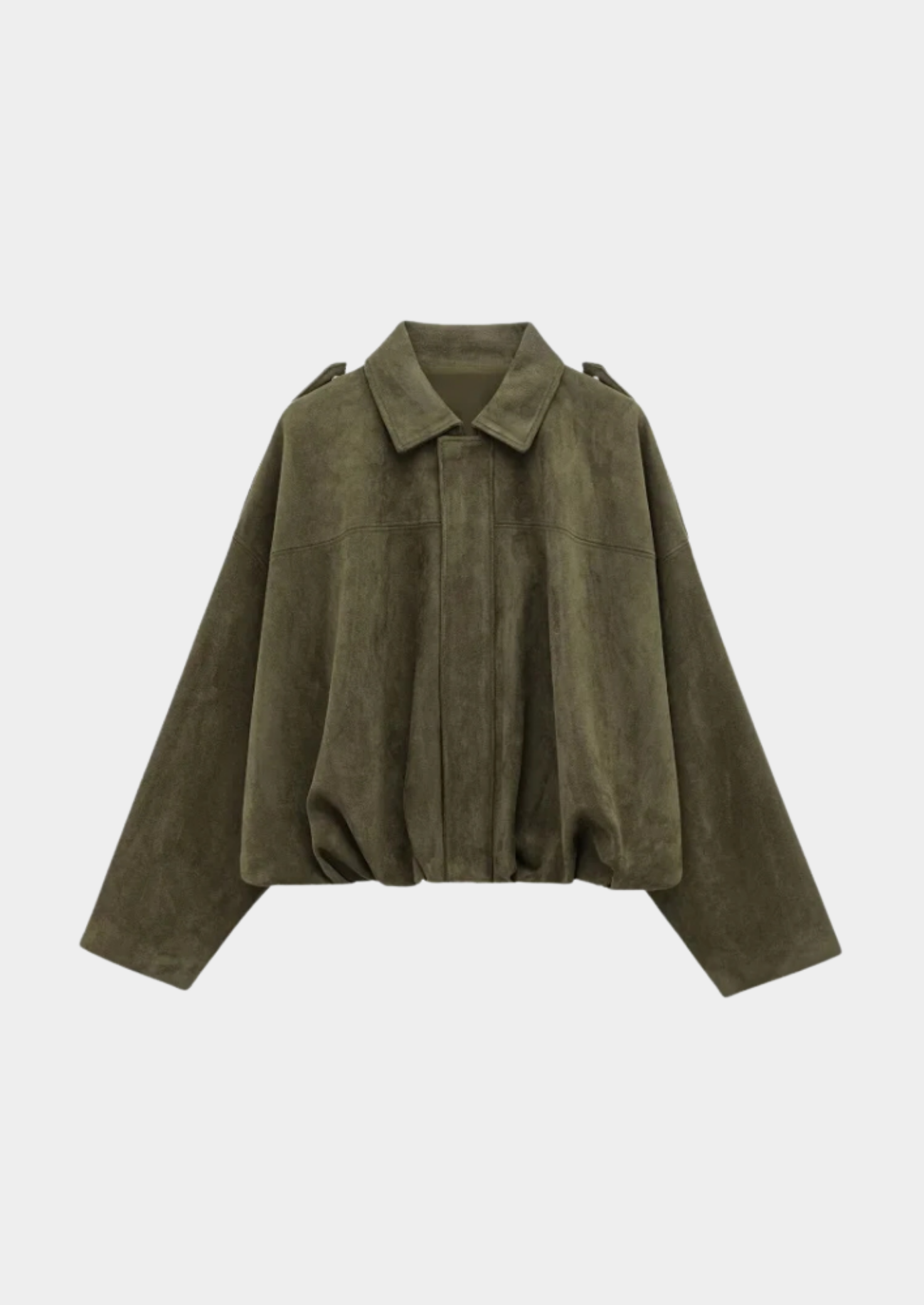 Vintage Suede Bomber Jacket Women