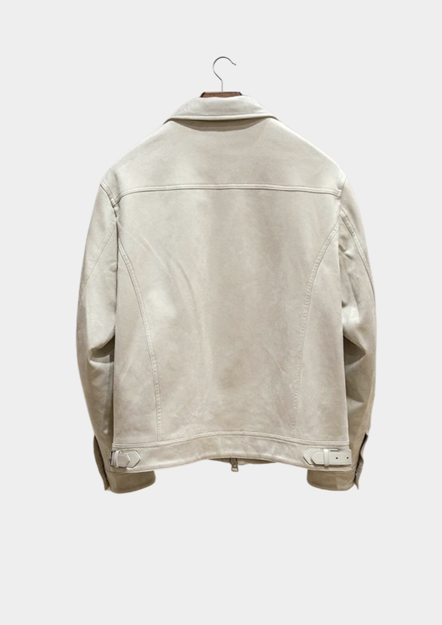 Suede Zip-Up Bomber Jacket