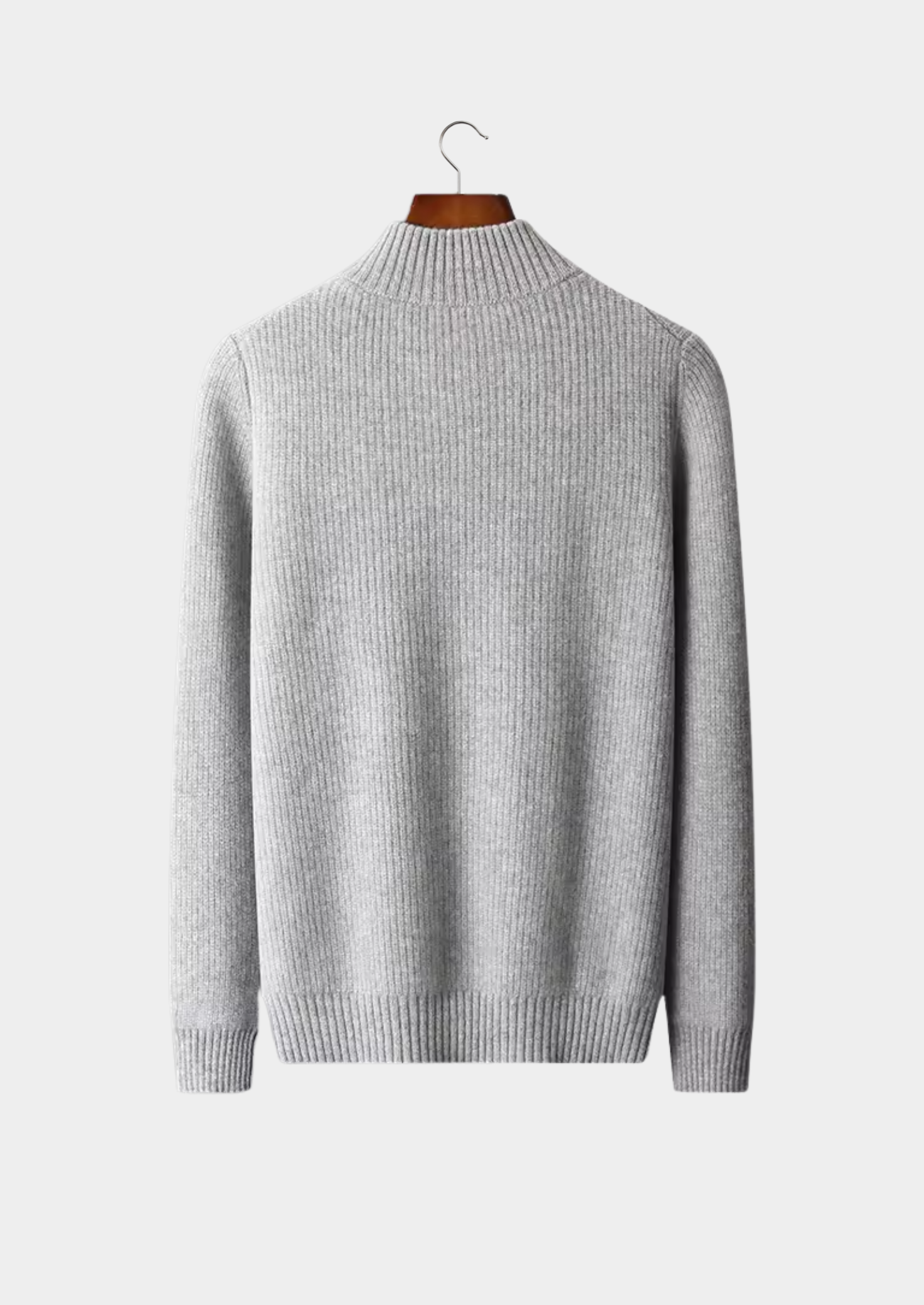 Merino Wool Extra-Fine Ribbed Knit Cardigan
